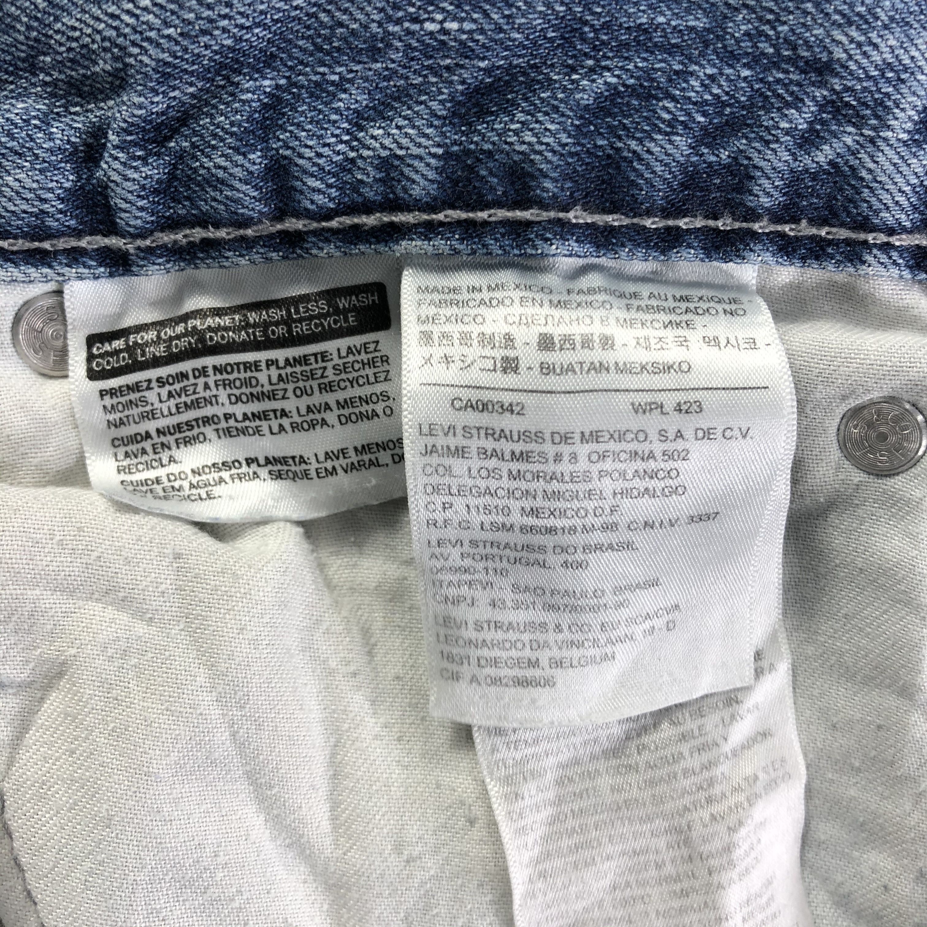 Levi's Vintage Light Wash Levis 514 Jeans-J3482 Size 33" - 12 Thumbnail