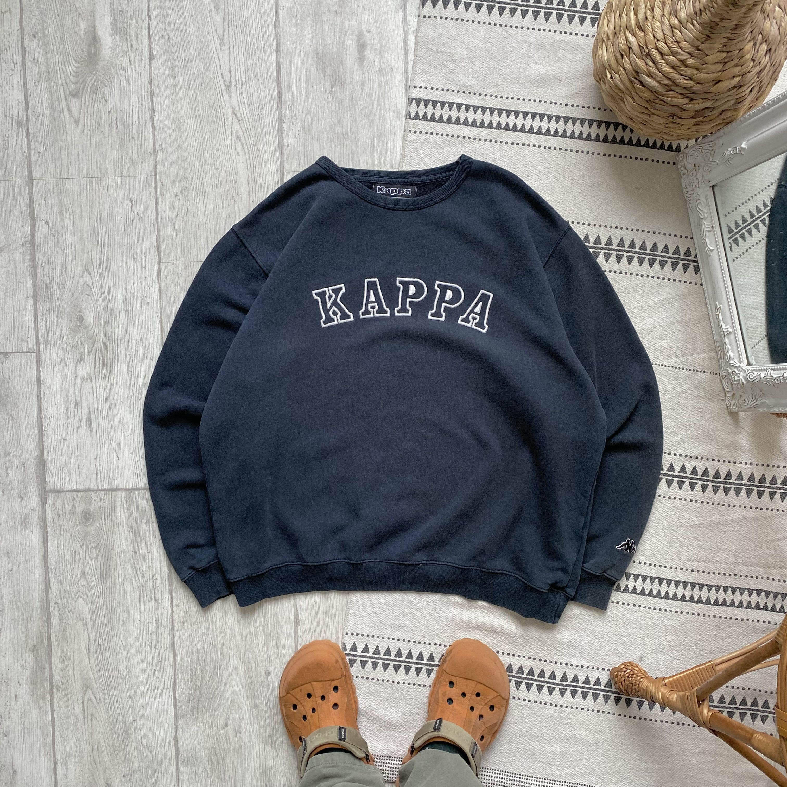 Kappa 90s Kappa Vintage Faded Boxy Sweatshirt Big Logo Y2K Size US L / EU 52-54 / 3 - 1 Thumbnail