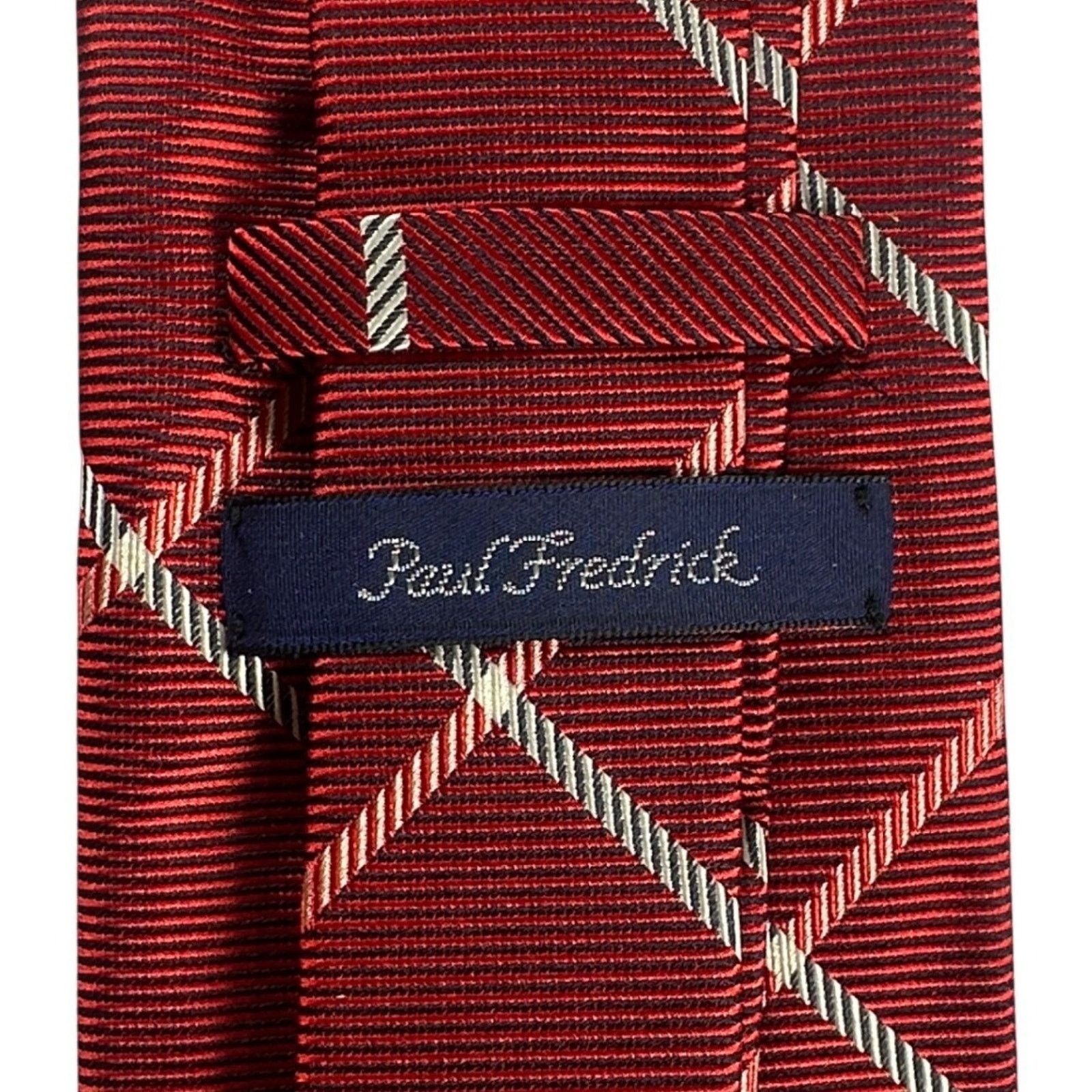 Paul Fredrick Paul Fredrick Red Plaid Silk Tie Made in USA NWT Size ONE SIZE - 4 Thumbnail
