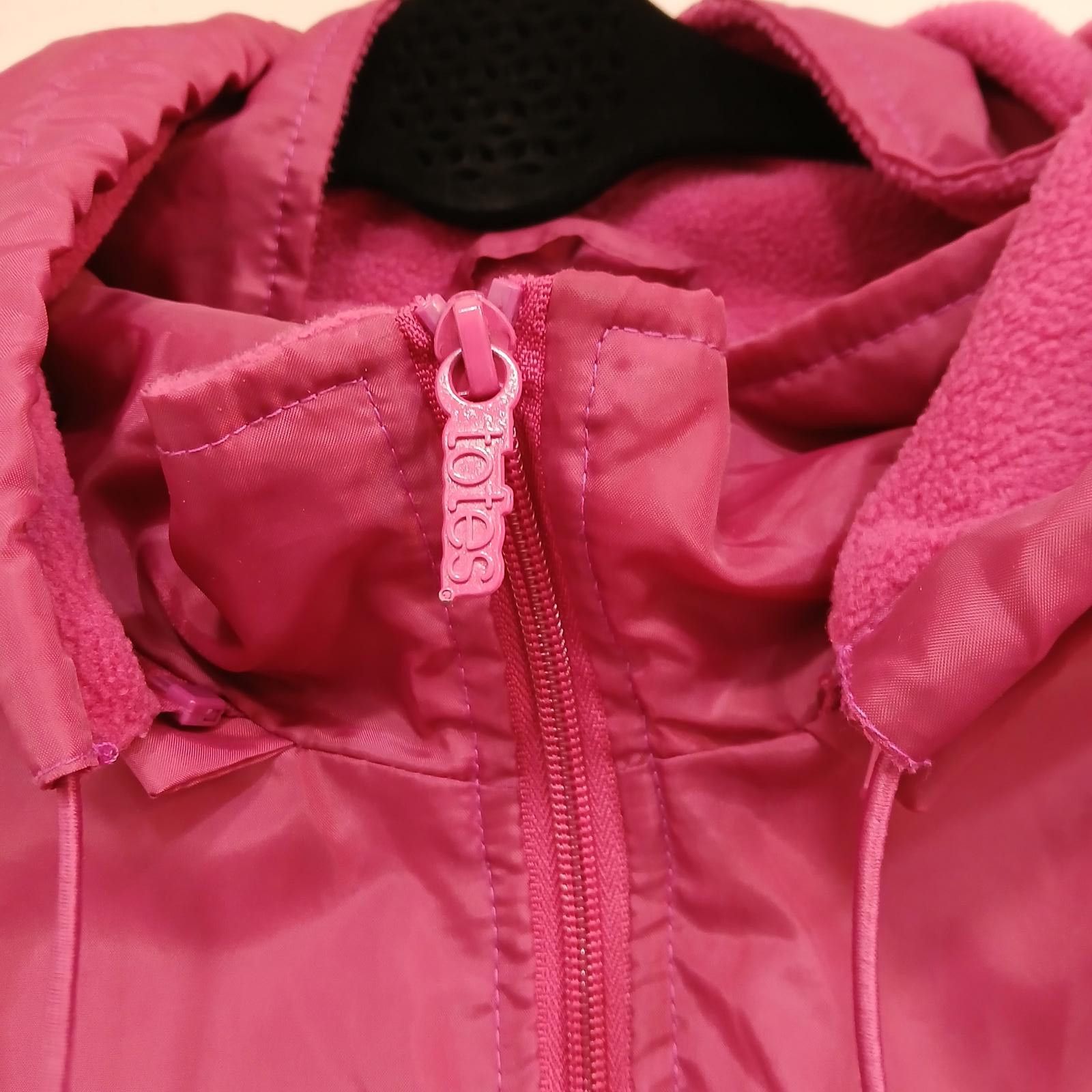 Designer 5XL Totes Pink Jacket Lined Women's Removable Hood Size 4XL / US 24-26 - 3 Thumbnail