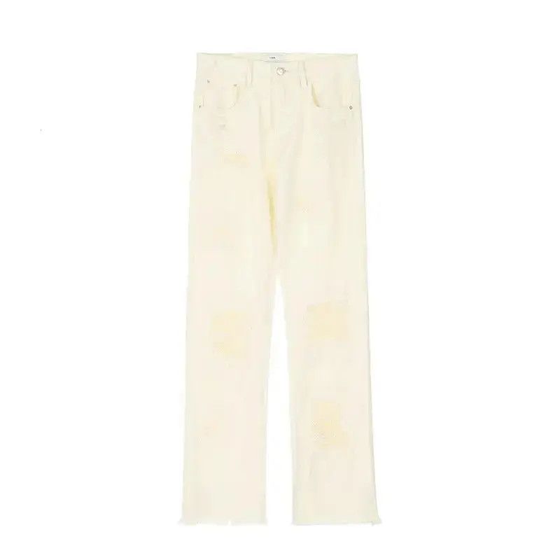 Japanese Brand × Jean Straight cut rough edge distressed jeans Size US 30 / EU 46 - 4 Thumbnail