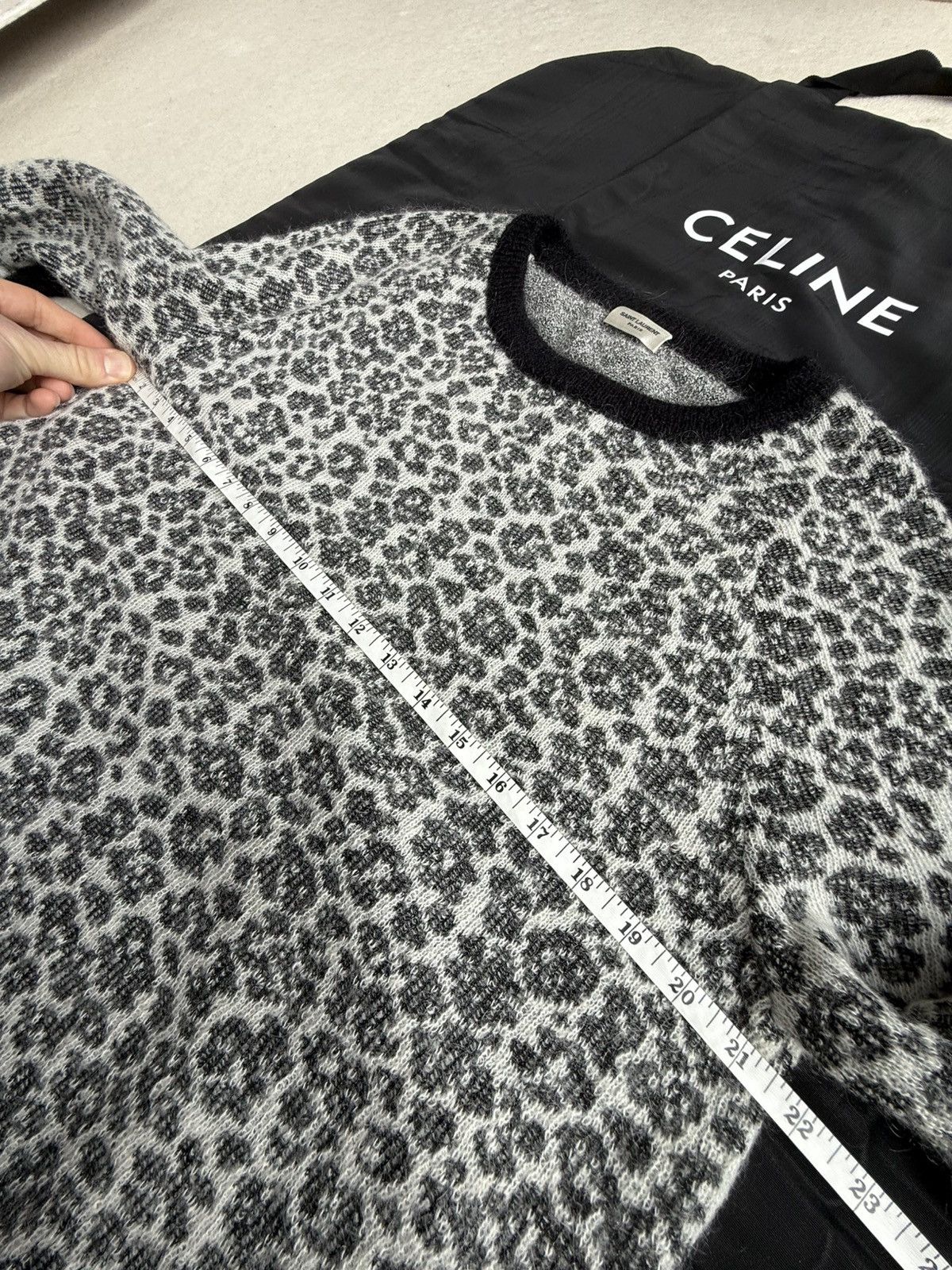 Saint Laurent Paris SS16 Saint Laurent leopard sweater Hedi Slimane grail L Size US L / EU 52-54 / 3 - 6 Thumbnail