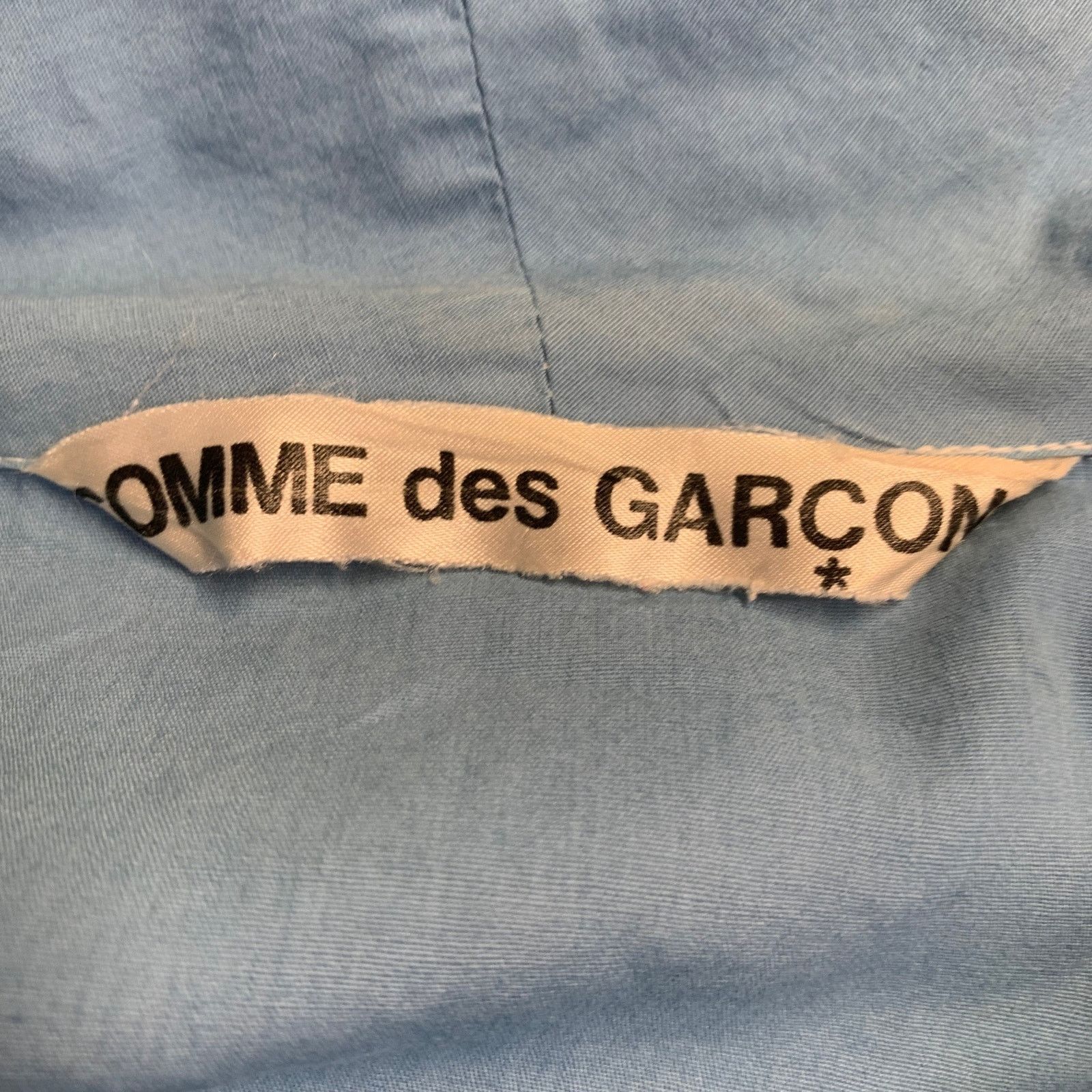 Comme des Garcons Size XXL Blue Cotton Shawl Collar Casual Top Size XXL / US 16-18 / IT 52-54 - 6 Thumbnail