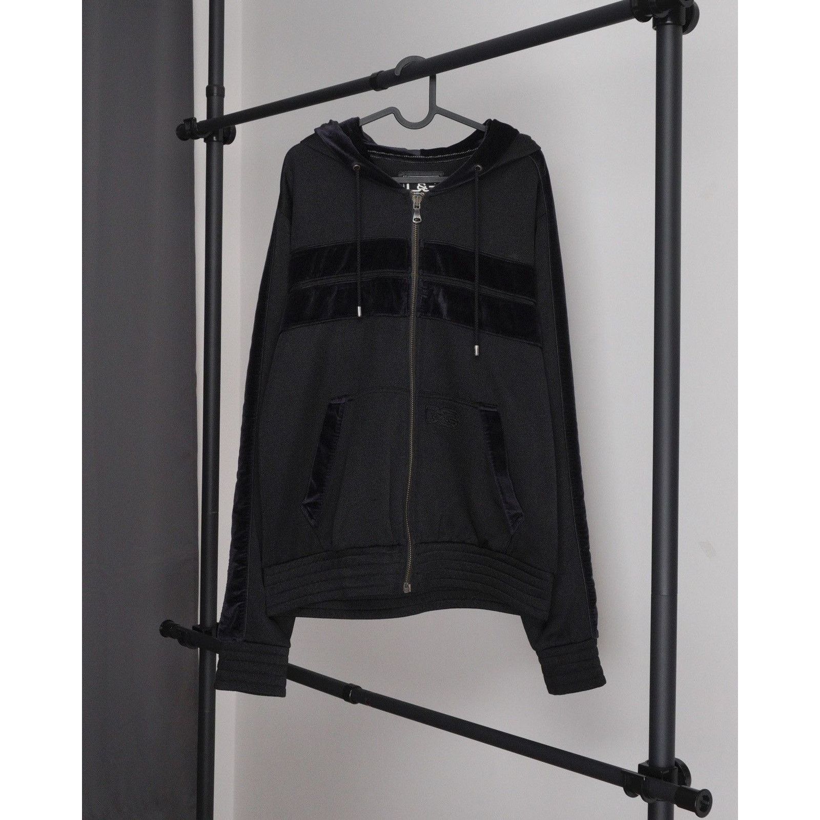 Dolce & Gabbana Dolce gabbana nylon velour black zip hoodie Size US XL / EU 56 / 4 - 1 Thumbnail