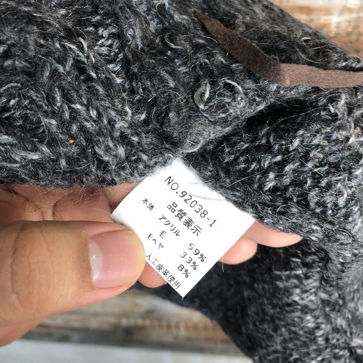 Homespun Knitwear Japanese Brand Grey mohair vintage Knitwear #A1768 Size US M / EU 48-50 / 2 - 9 Thumbnail