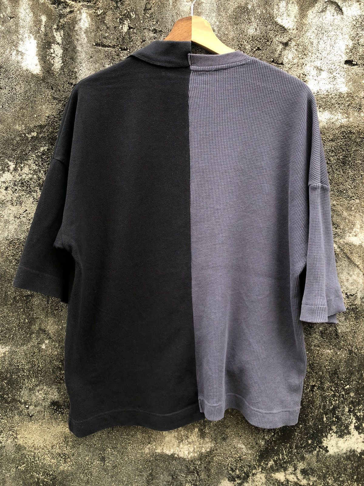 If Six Was Nine × Japanese Brand × Maison MIHARA YASUHIRO Miharayasuhiro Two Panel Waffle Shirts Boxy Size US M / EU 48-50 / 2 - 2 Thumbnail