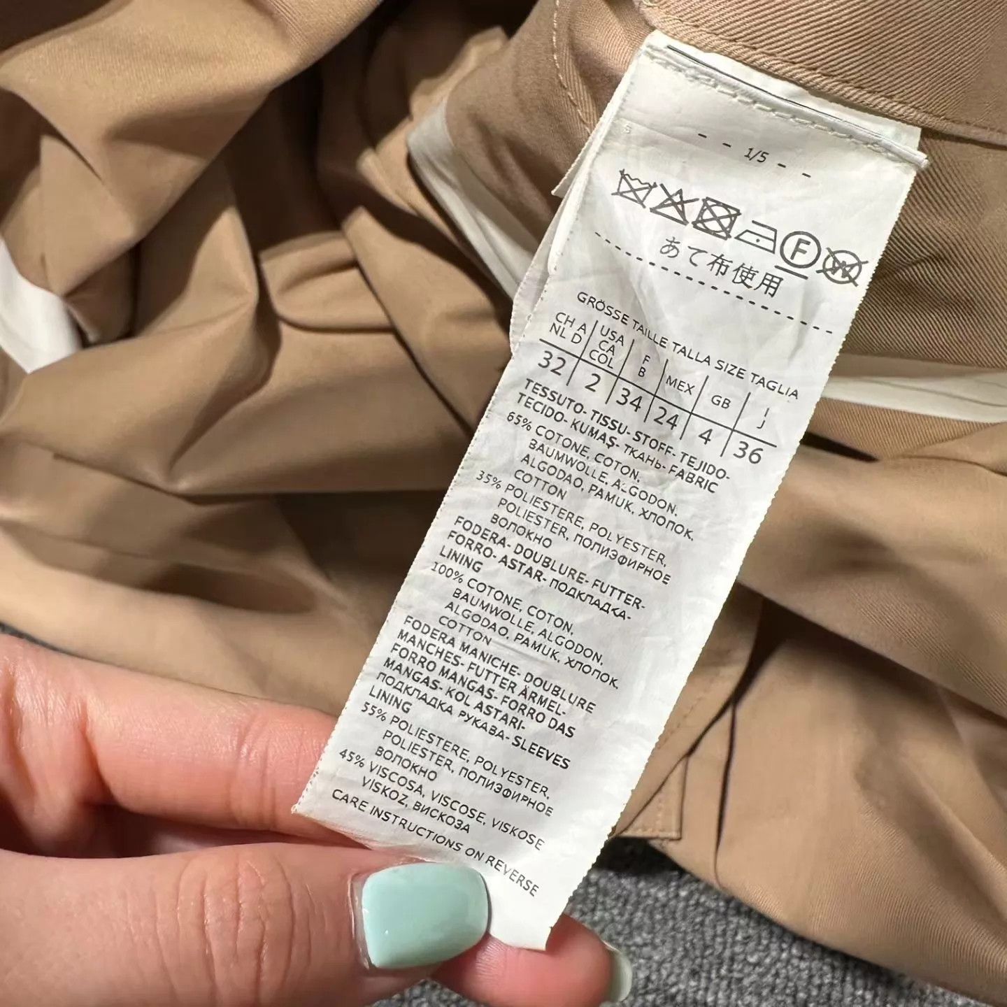 Max Mara MAXMARA women's 32 trench coat mint Size XXS / US 00 / IT 34 - 5 Thumbnail