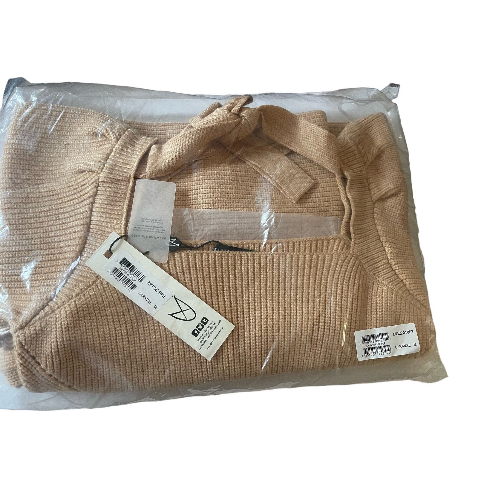 MINKPINK Minkpink Kalgan Knit Top, Caramel, Size: M, NWT Size M / US 6-8 / IT 42-44 - 5 Thumbnail