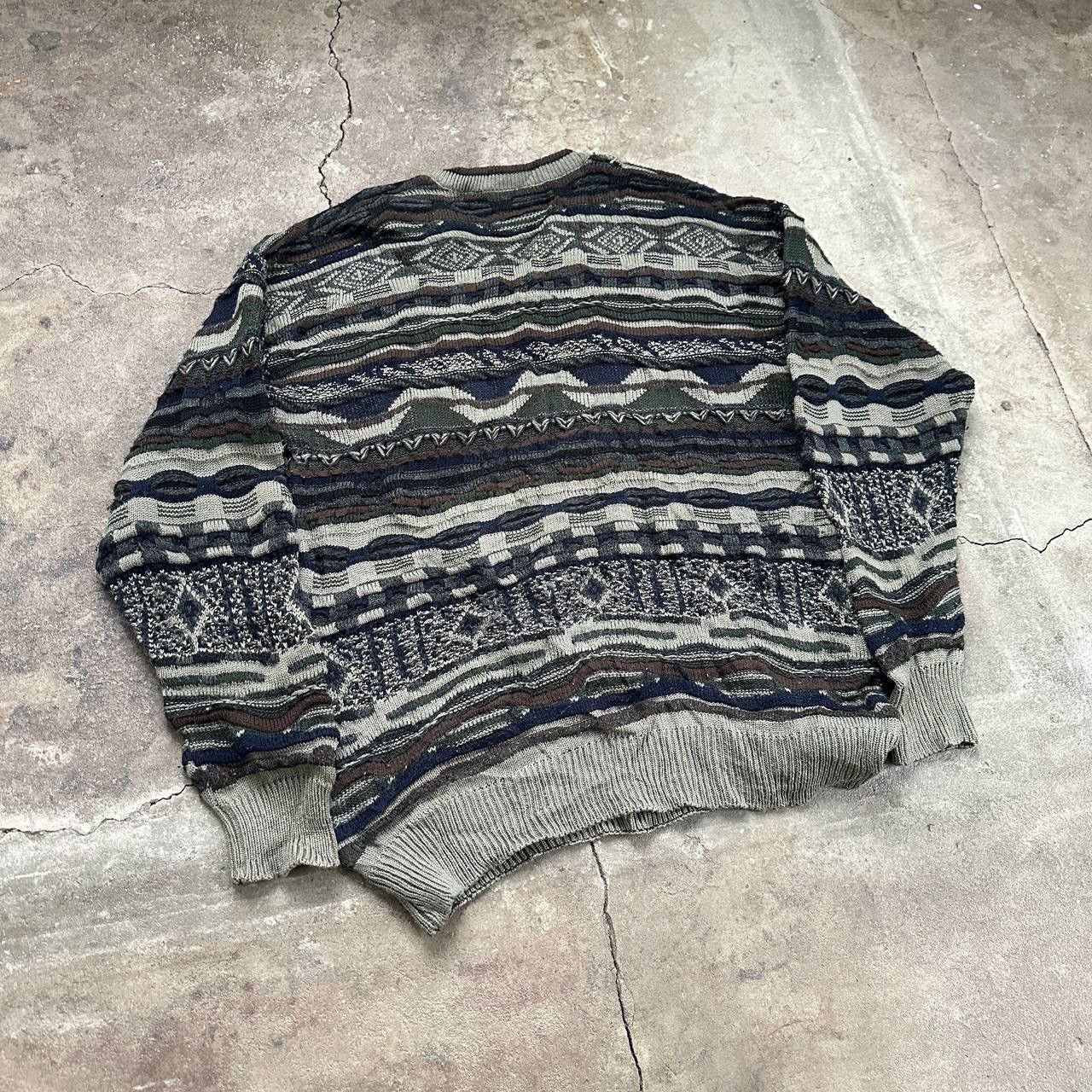 Carlo Colucci 90’s Vintage Wool Mohair Coogi style Florentino Sweater Size US XXL / EU 58 / 5 - 5 Thumbnail