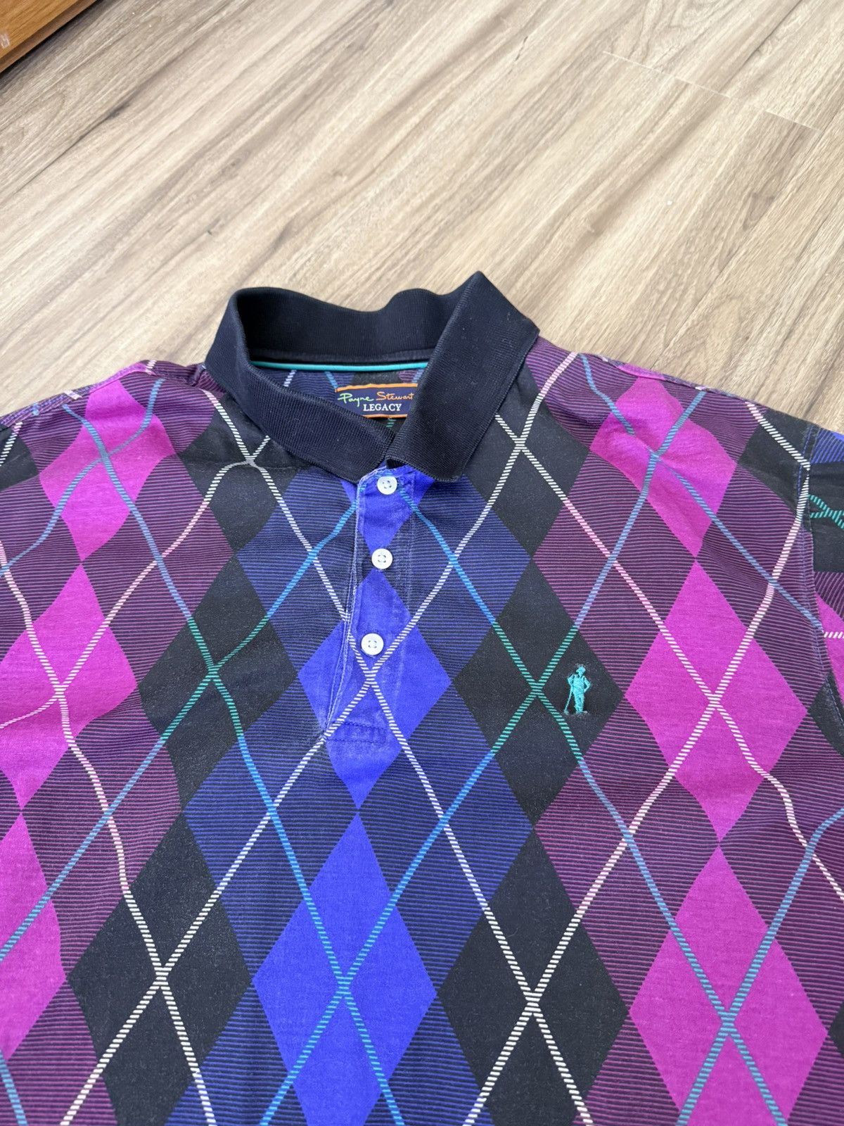 Other Payne Stewart Legacy Argyle Cotton Golf Shirt XL Multicolor Size US XL / EU 56 / 4 - 2 Thumbnail