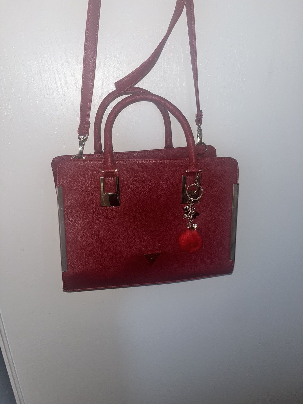Coach × Gucci × Guess Red Guess Handle Bag w Shoulder Strap Size ONE SIZE - 6 Thumbnail