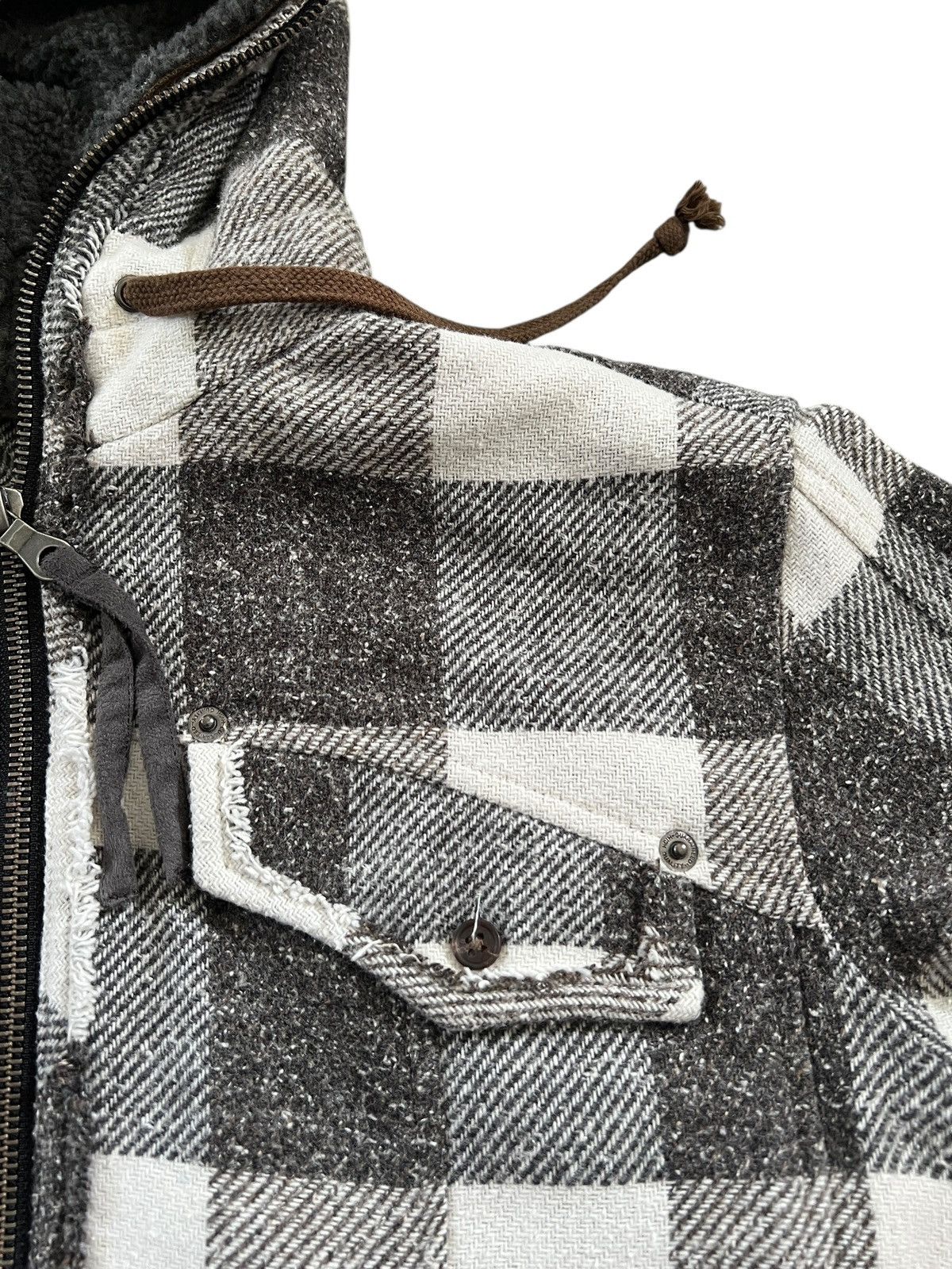 PPFM PPFM Plaid Full Zipper Hooded Jacket Size US M / EU 48-50 / 2 - 12 Thumbnail