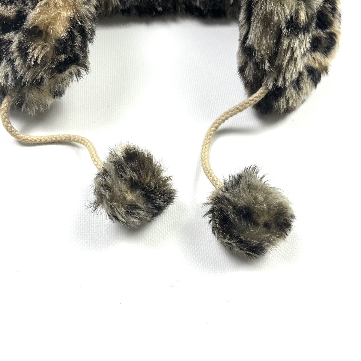 Hysteric Glamour Y2K Panther Faux Fur Ushanka Vintage Fuzzy Warm Trapper Hat Size ONE SIZE - 4 Thumbnail