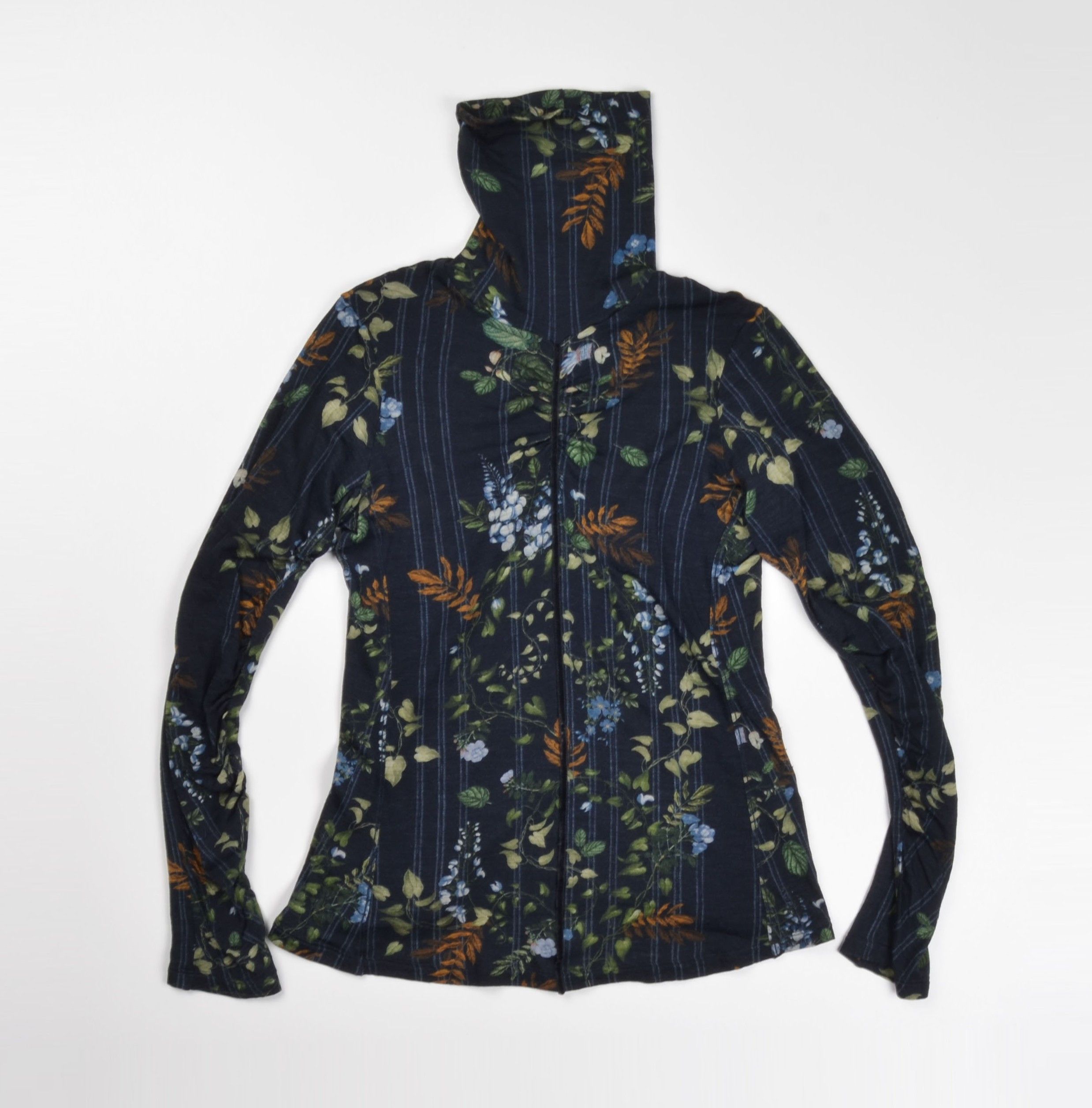 Other High Use Claire Campbell Floral Mesh Turtleneck Top Size M / US 6-8 / IT 42-44 - 4 Thumbnail