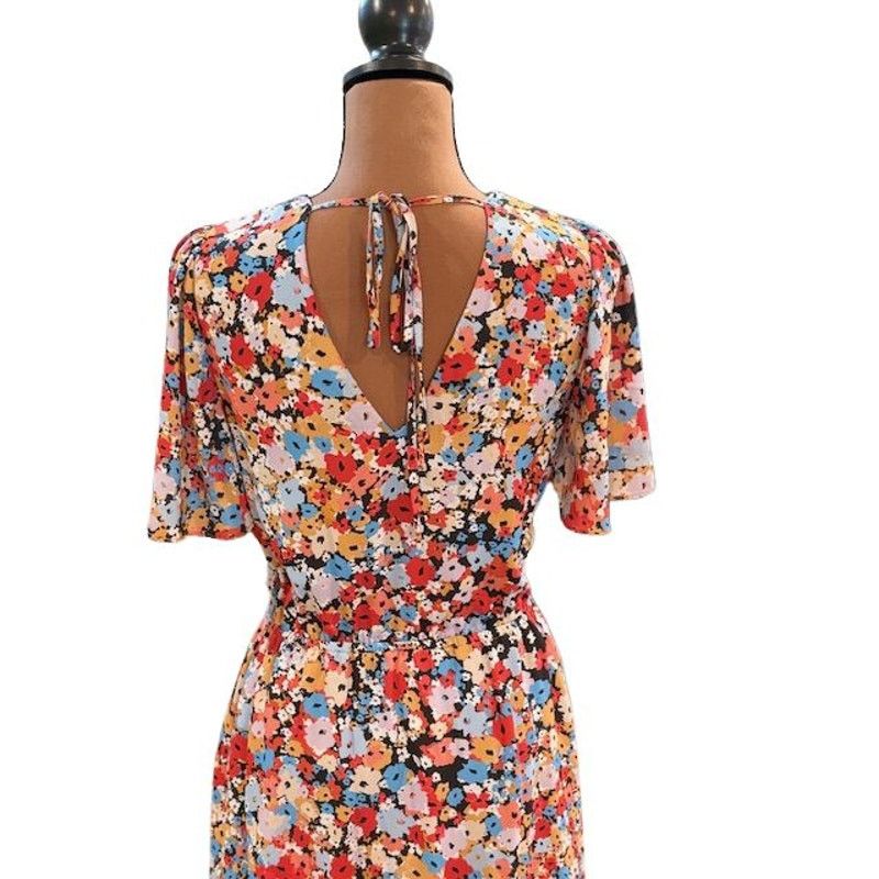 Rebecca Minkoff Rebecca Minkoff “Sorcha” Floral Deep-V Mini Dress – Size XS Size XS / US 0-2 / IT 36-38 - 5 Thumbnail