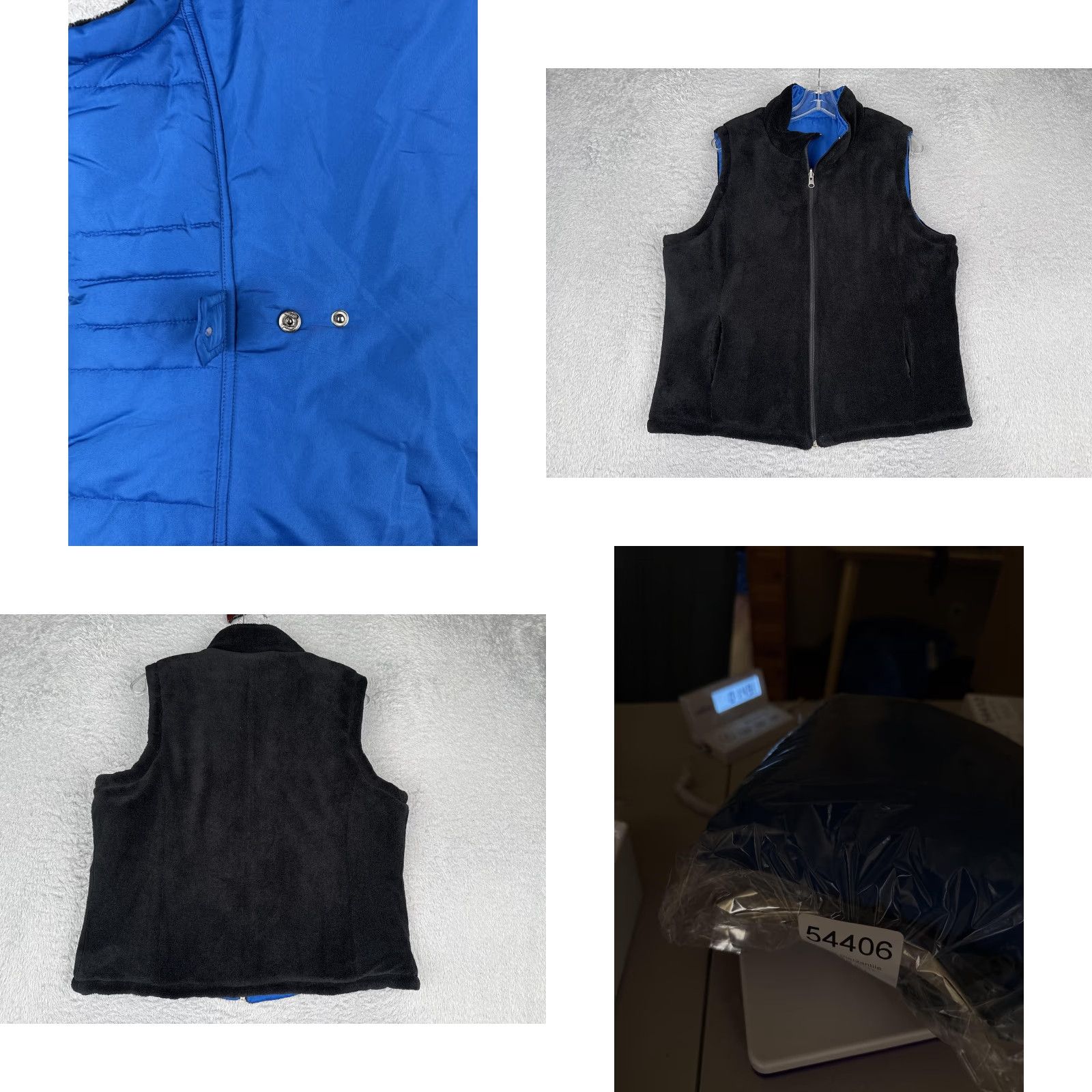 Vintage Keren Hart Vest Womens L Blue Reversible Quilted Fleece Zip Pockets Classic Outdoor Autumn Winter Cabin Casual Size L / US 10 / IT 46 - 10 Thumbnail
