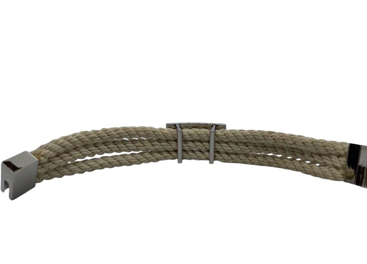 Dolce & Gabbana Dolce & Gabbana Archival Braided Rope Bracelet -Cream/Silver Size ONE SIZE - 8 Thumbnail