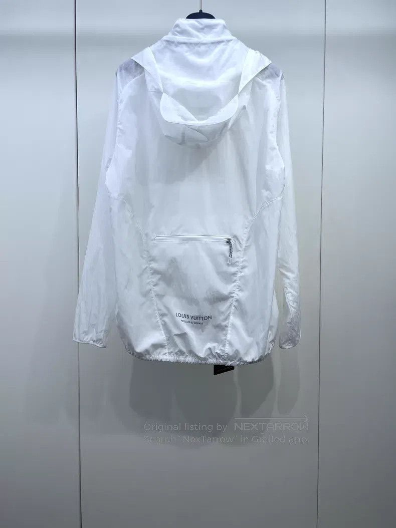 Louis Vuitton Louis Vuitton 26 New White Dark Rib Hooded jacket Size XXS / US 00 / IT 34 - 2 Thumbnail