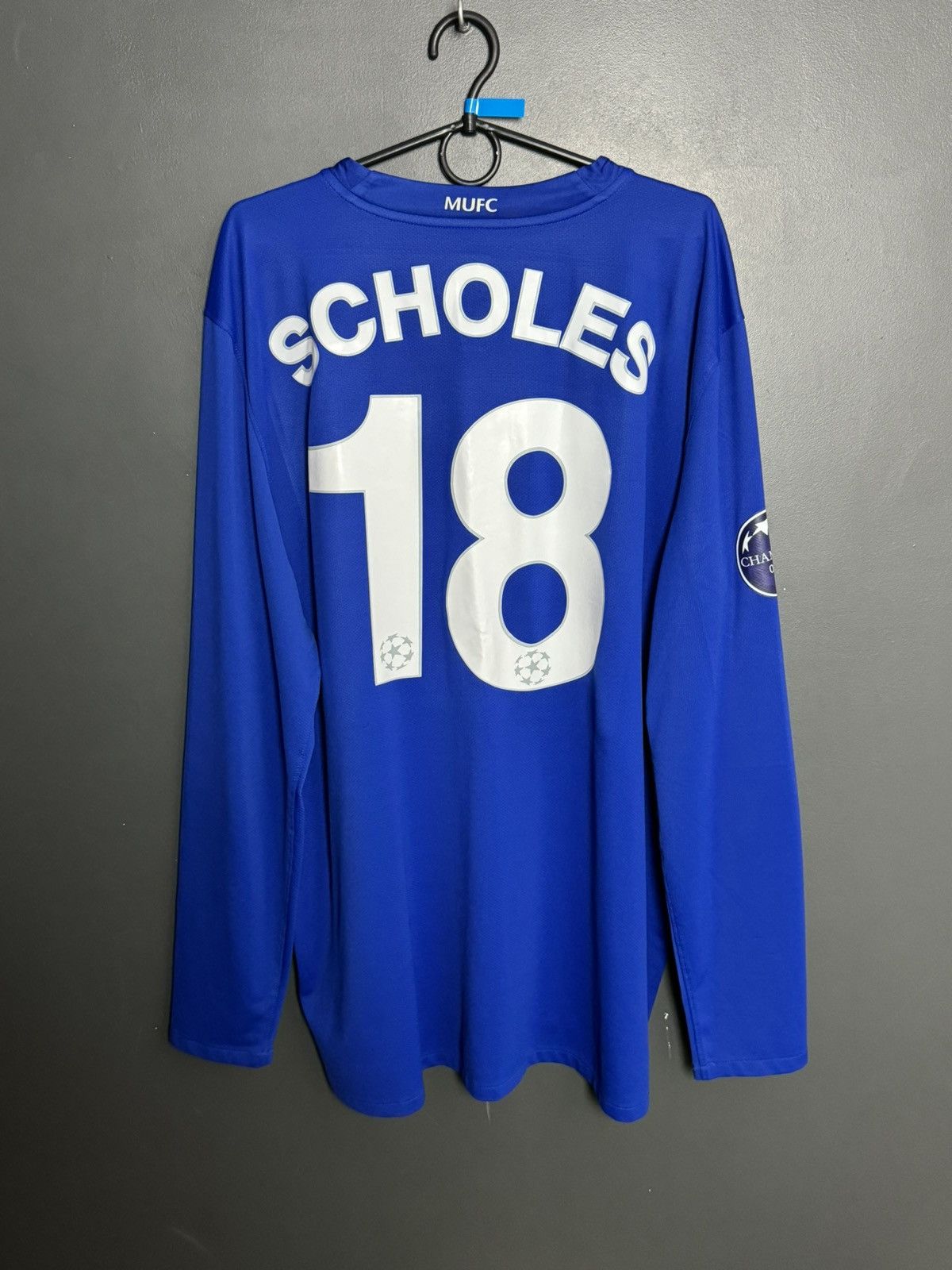 Nike sticky print Manchester United 08/09 Third Scholes Jersey Size US XXL / EU 58 / 5 - 1 Thumbnail