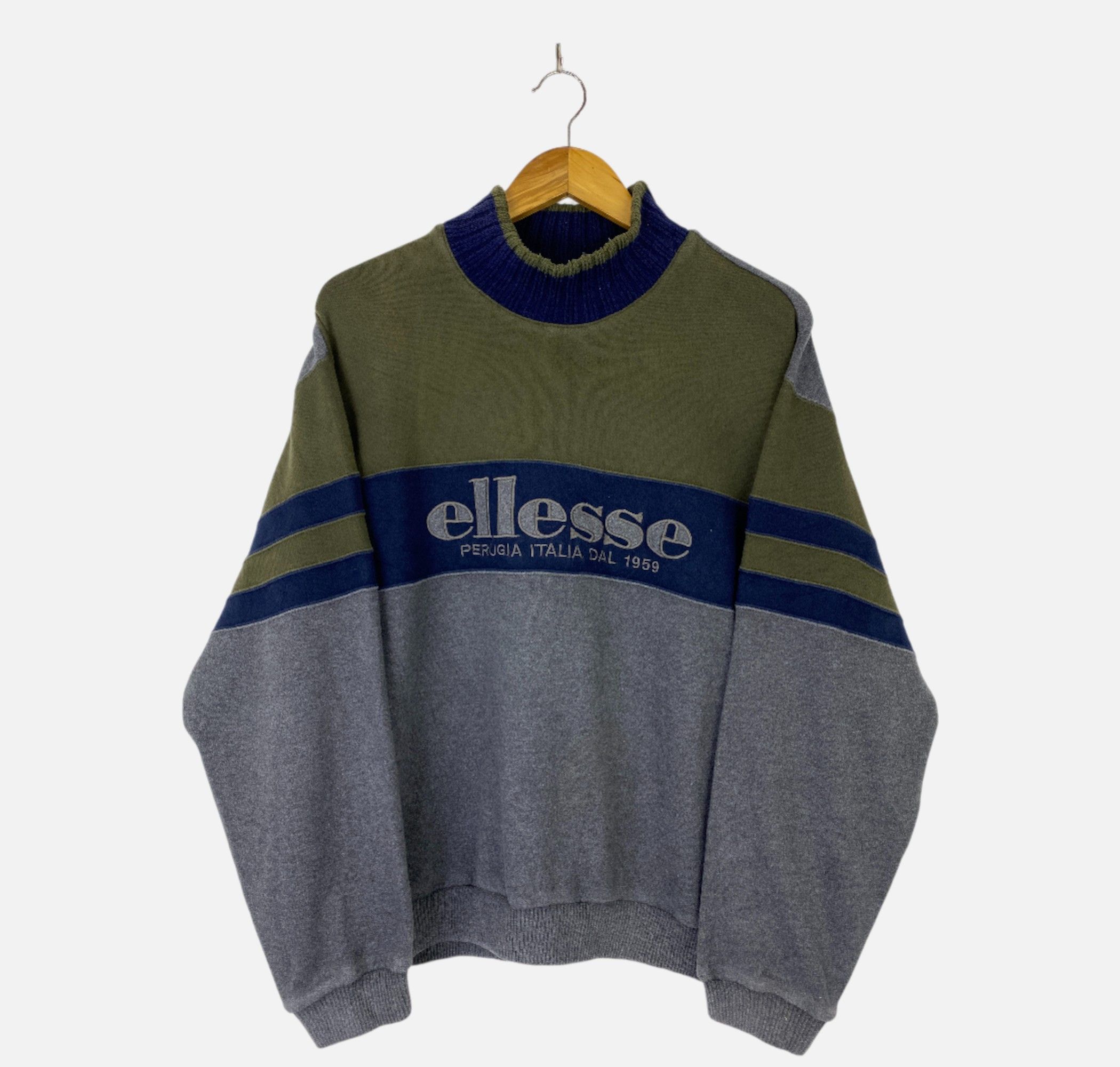 Ellesse Vintage 80s Ellesse Pullover Crewneck Sweatshirt SH0492 Size US L / EU 52-54 / 3 - 1 Thumbnail