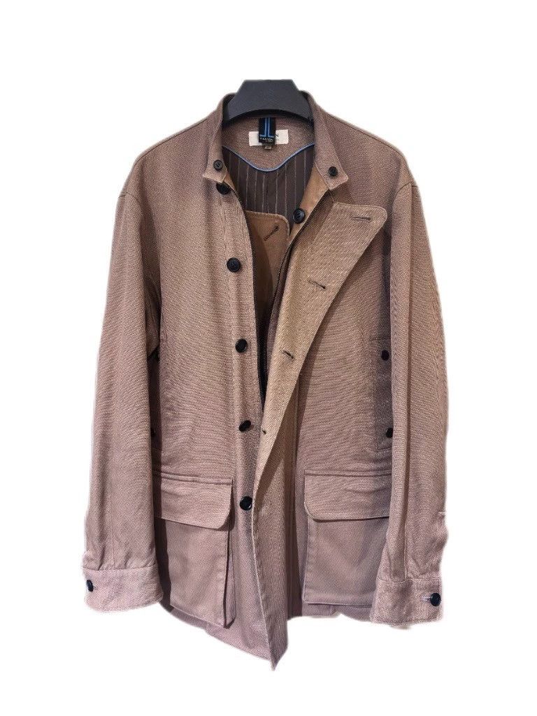 Lanvin LANVIN en Bleu Japan Detachable Collar Zip Jacket 50 Size US M / EU 48-50 / 2 - 4 Thumbnail