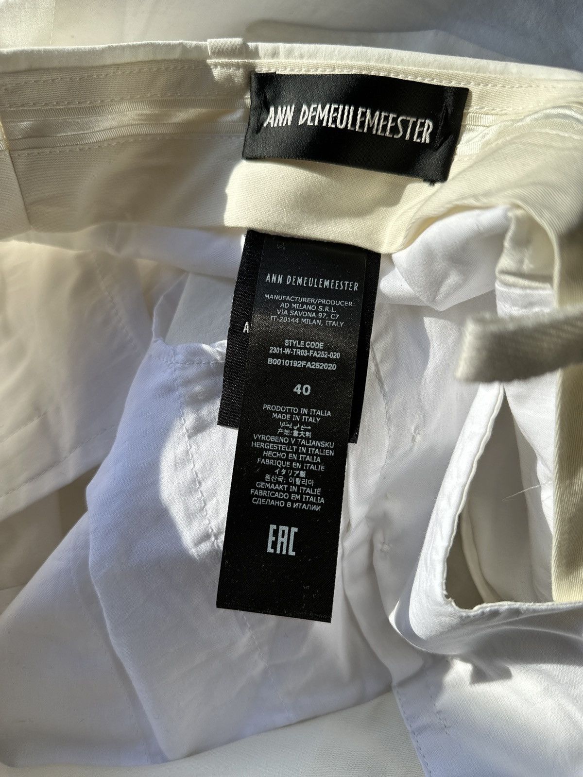 Ann Demeulemeester Ann Demeulemeester Leon Pants Size US 40 / EU 56 - 7 Thumbnail