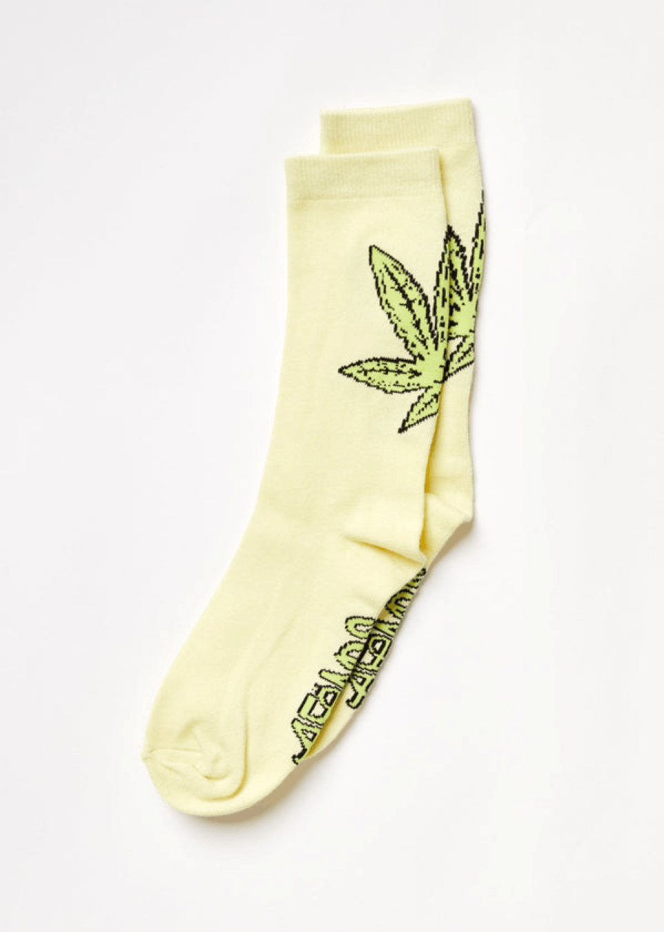 Afends BNWT Afends - Coasting - Hemp Weed Socks One Pack / Citron Size ONE SIZE - 2 Thumbnail