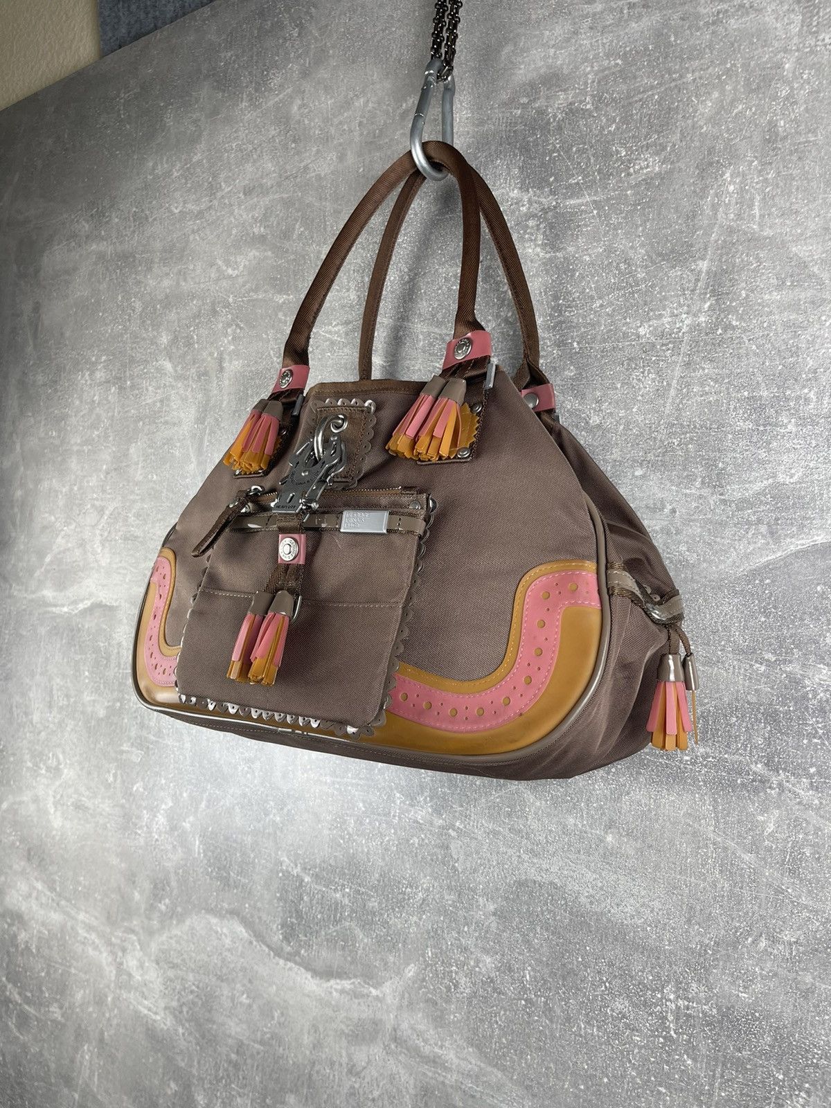 George Gina & Lucy George Gina & Lucy "175 Fringes" Brown Tassels Satchel Bag Size ONE SIZE - 2 Thumbnail