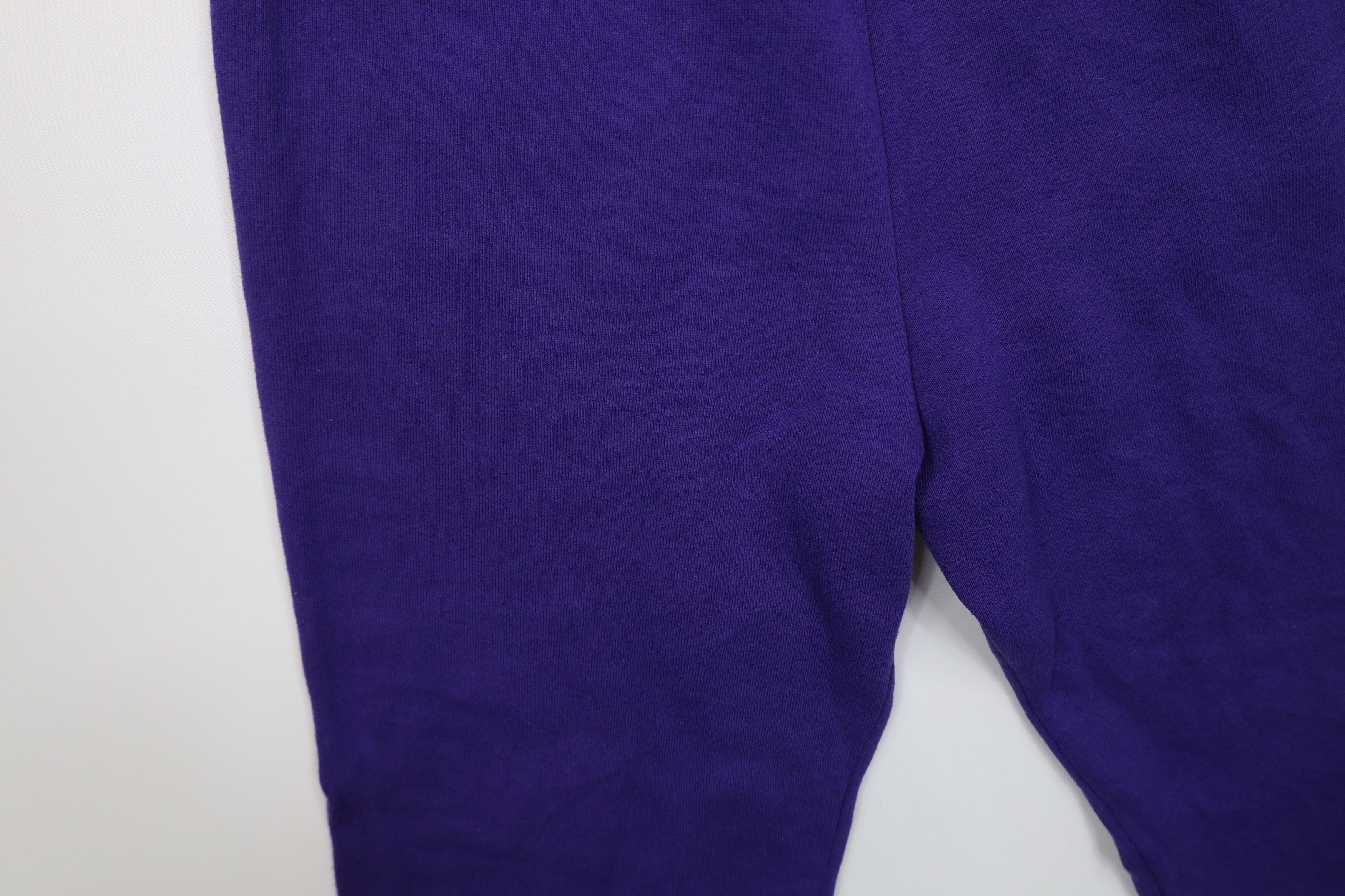 Vintage Vintage 90s Streetwear Blank Tapered Leg Sweatpants Purple Size 24" / US 00 / IT 34 - 7 Thumbnail