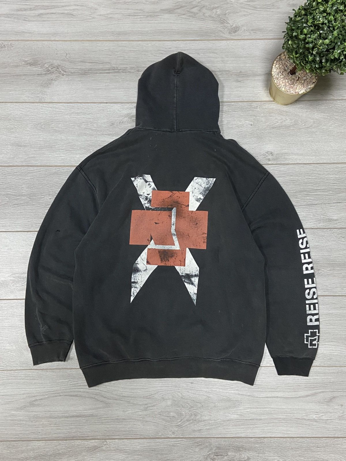 Vintage Vintage Rammstein Reise Reise Distressed Hoodie Size US XL / EU 56 / 4 - 1 Thumbnail