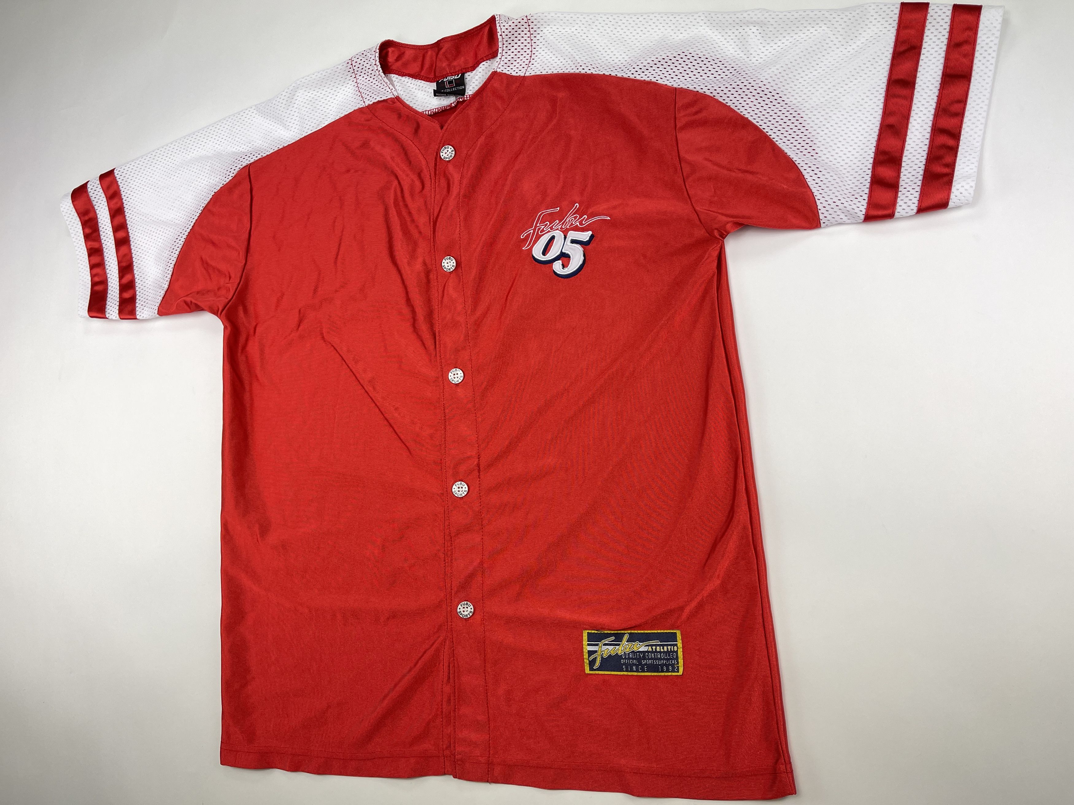 Fubu FUBU jersey, red, vintage hip hop t-shirt, 90s hip hop L Size US L / EU 52-54 / 3 - 6 Thumbnail