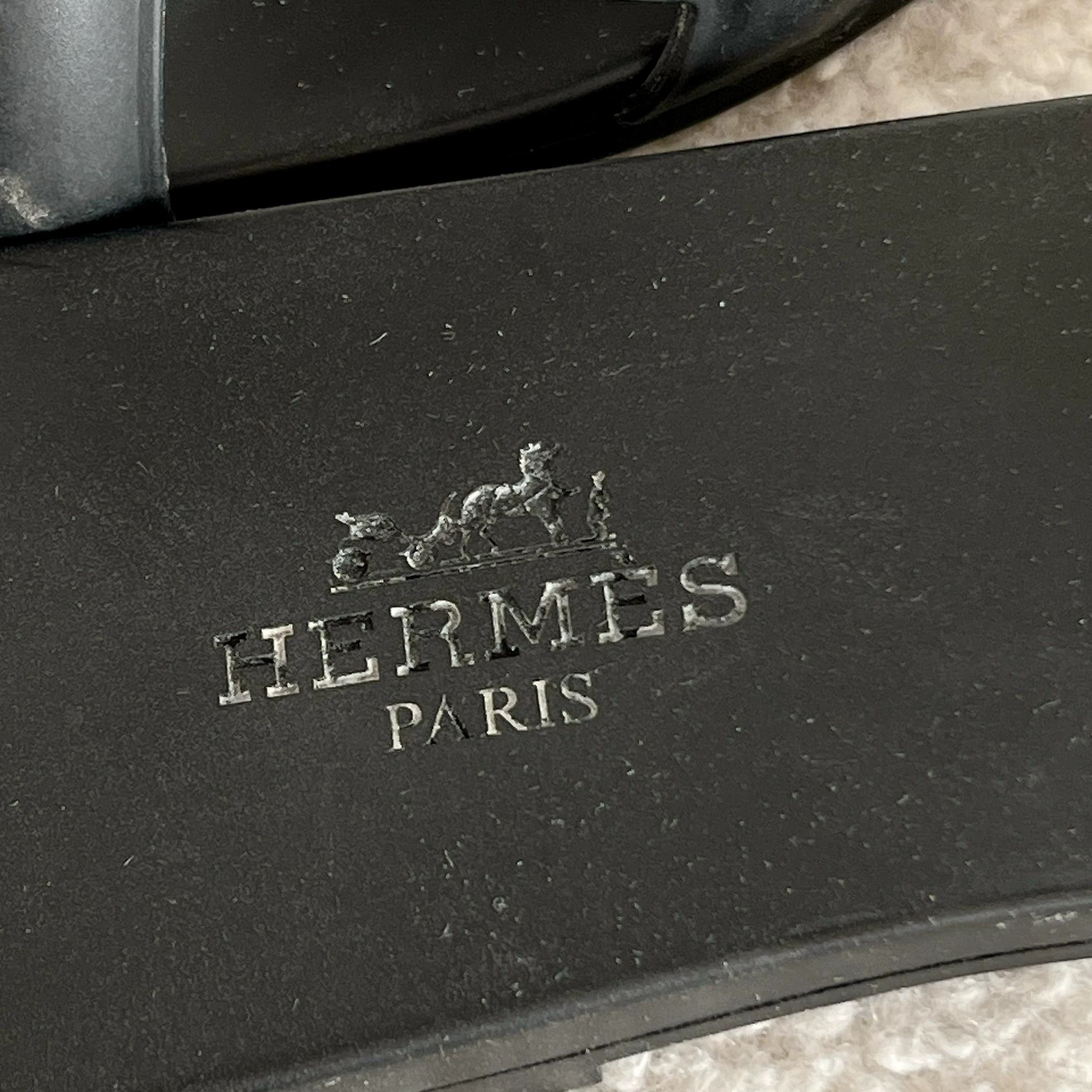 Hermes Hermes Oran Slipper Black 36 Size US 5.5 / IT 35.5 - 7 Thumbnail