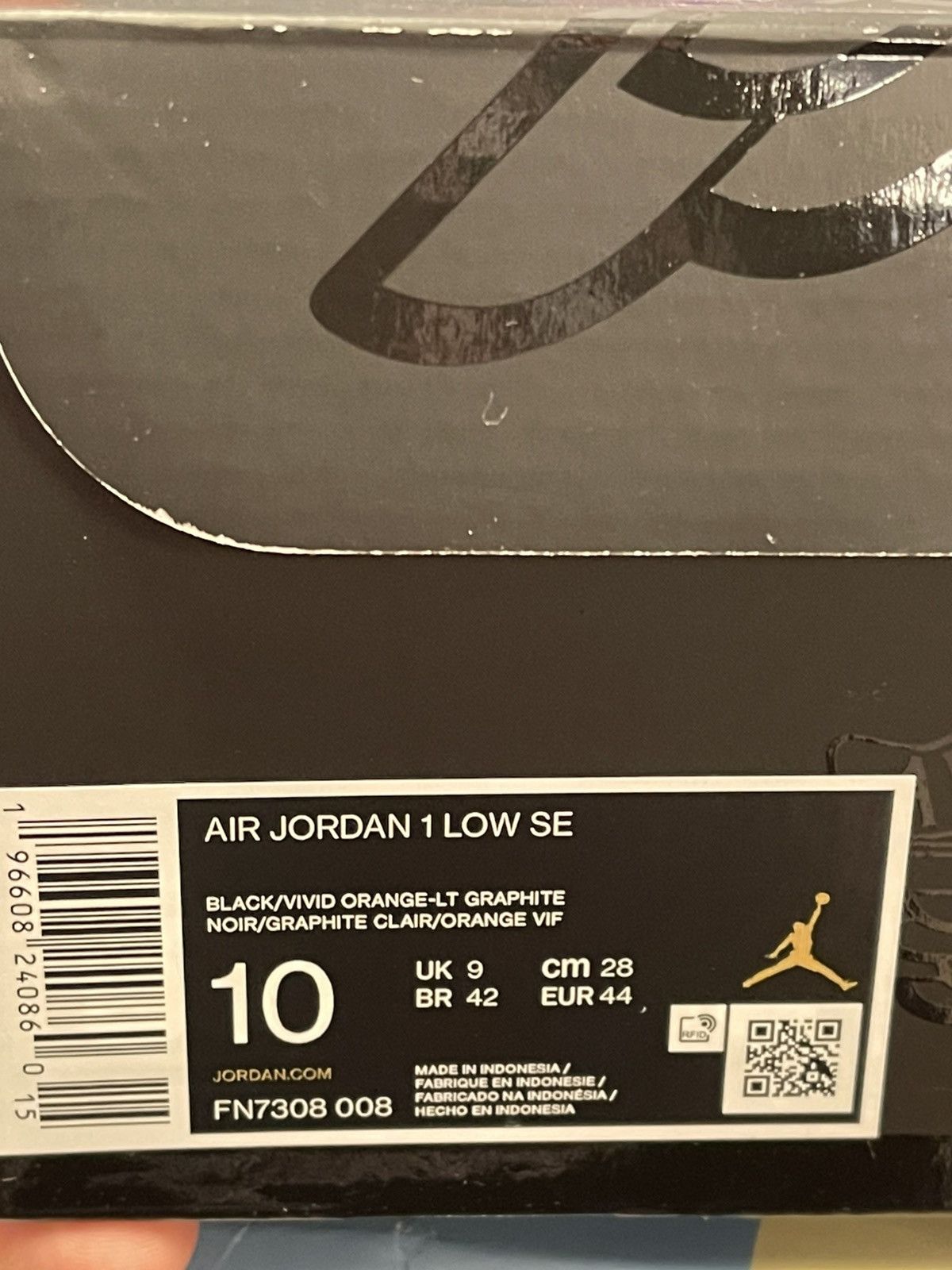 Jordan Brand Size 10 - Jordan 1 Low Light Graphite Vivid Orange Size US 10 / EU 43 - 12 Thumbnail