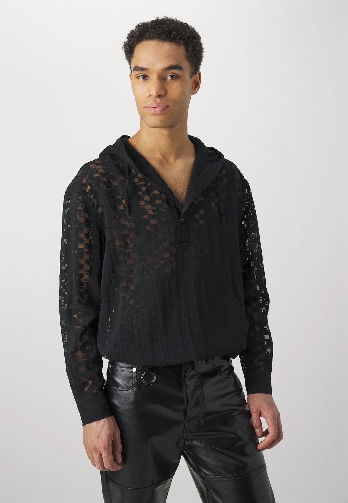 Henrik Vibskov !DS! SS24 Henrik Vibskov Booking Black Hoodie Shirt Size US S / EU 44-46 / 1 - 4 Thumbnail