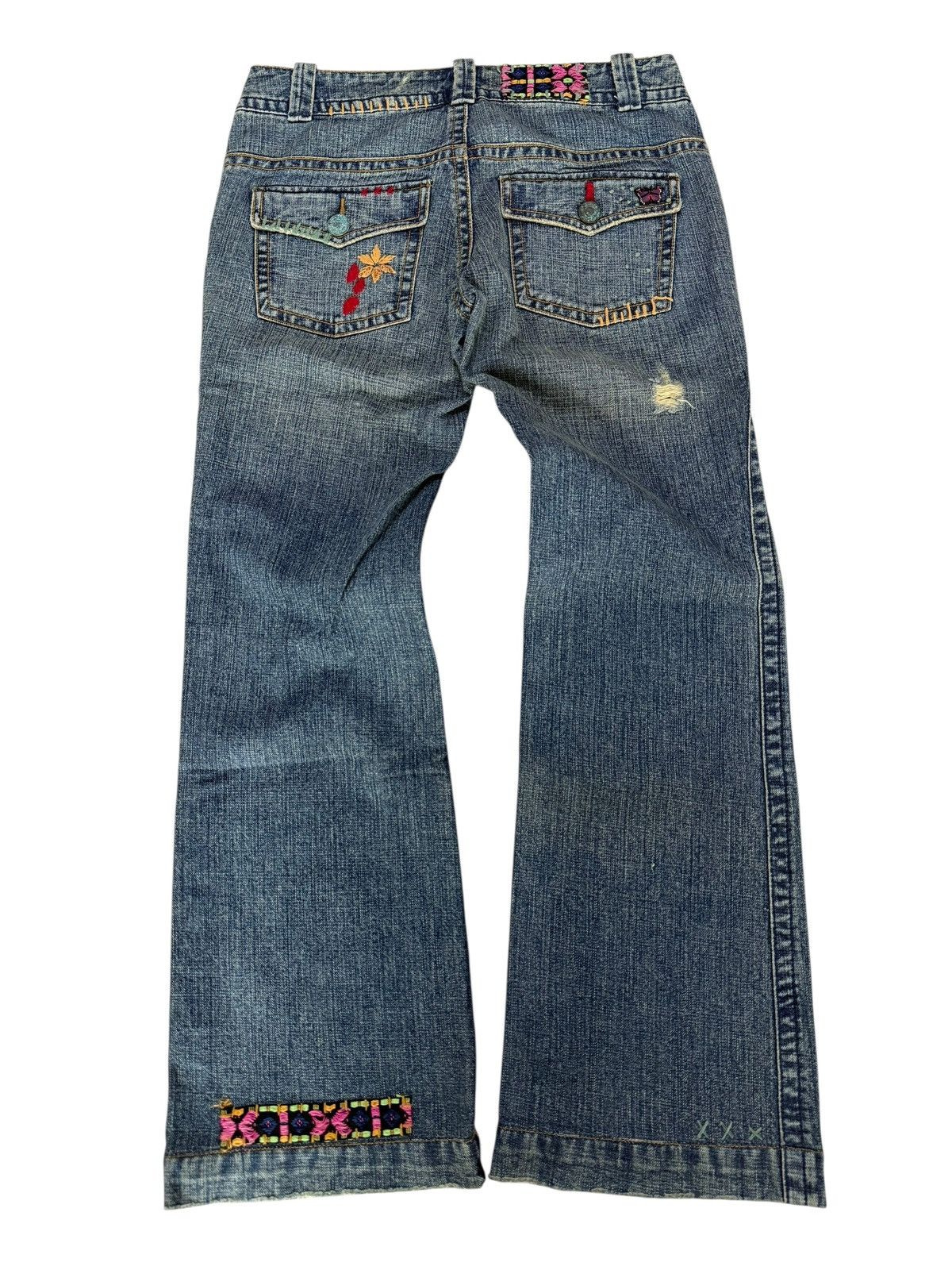 Japanese Brand Flared Jeans Free People Distressed Bootcut Denim Size US 30 / EU 46 - 15 Thumbnail