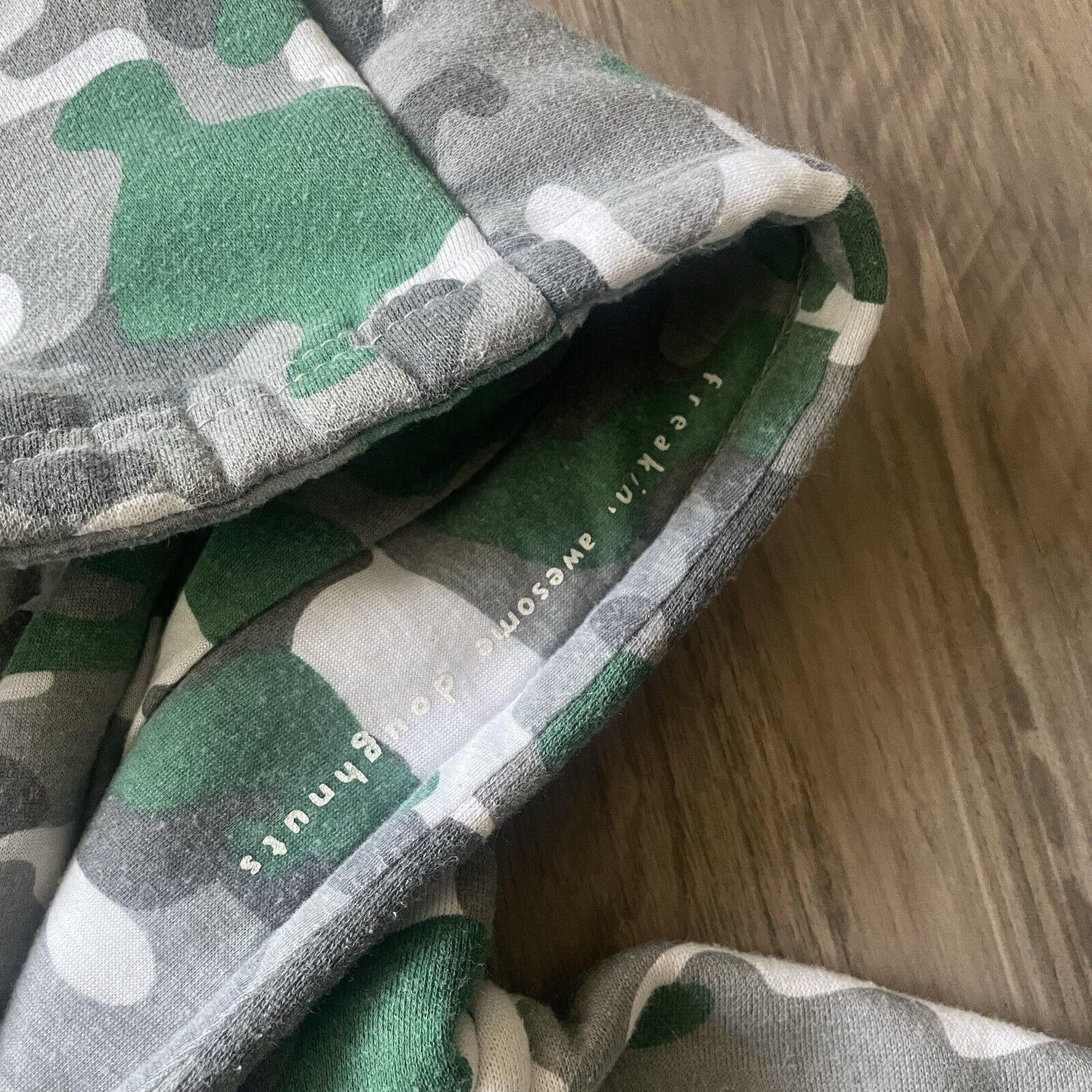 Vintage Krispy Kreme Hoodie Green Camouflage Zip Up Jesse Pinkman Size US XL / EU 56 / 4 - 6 Thumbnail