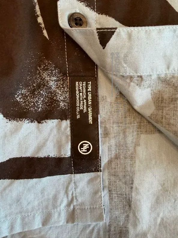 Neighborhood Neighborhood Abstract Patterned Short Sleeve Shirt Size US L / EU 52-54 / 3 - 4 Thumbnail