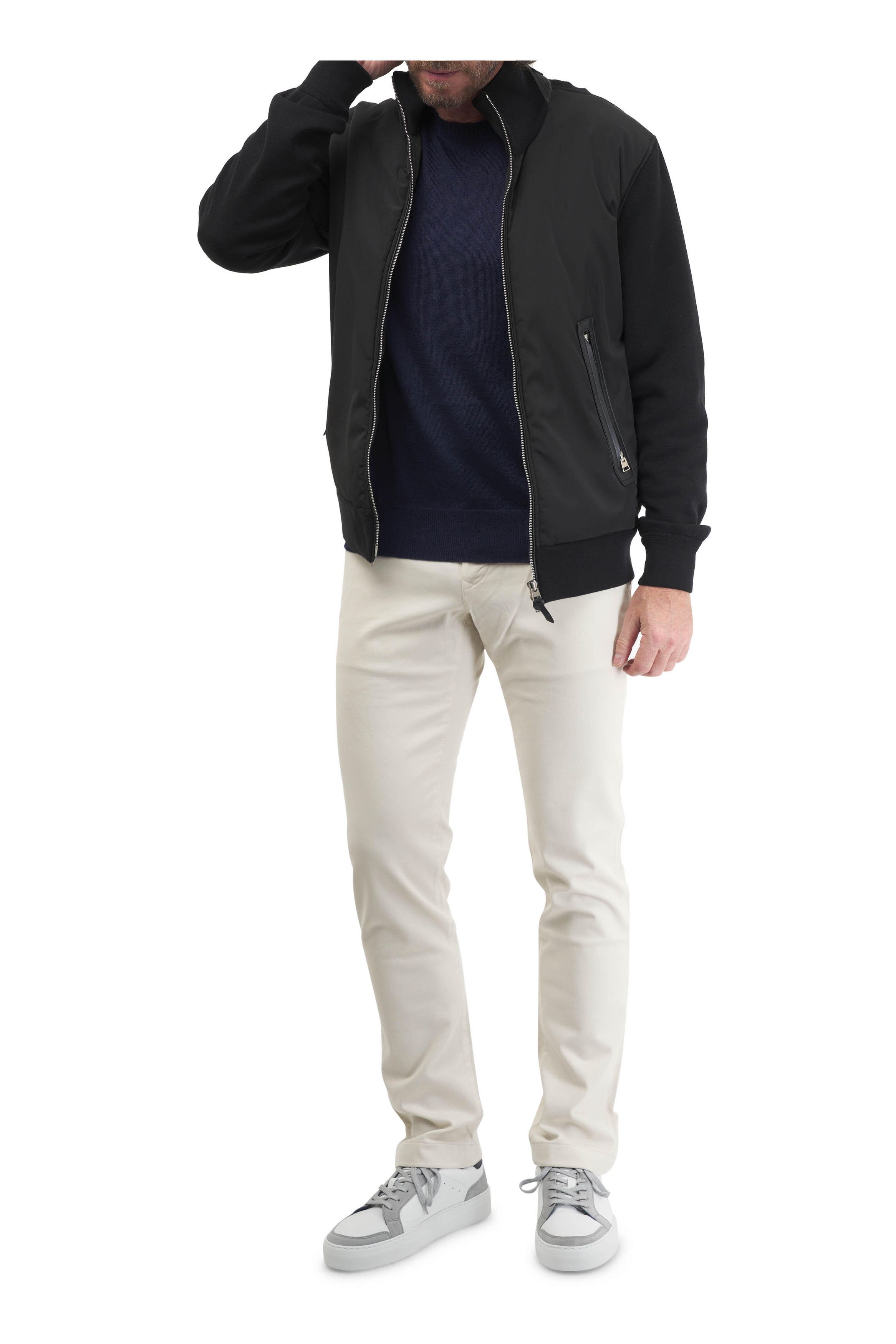 Tom Ford o1mtch0225 Silk & Alpaca Crewneck Sweater in Blue Size US M / EU 48-50 / 2 - 2 Thumbnail