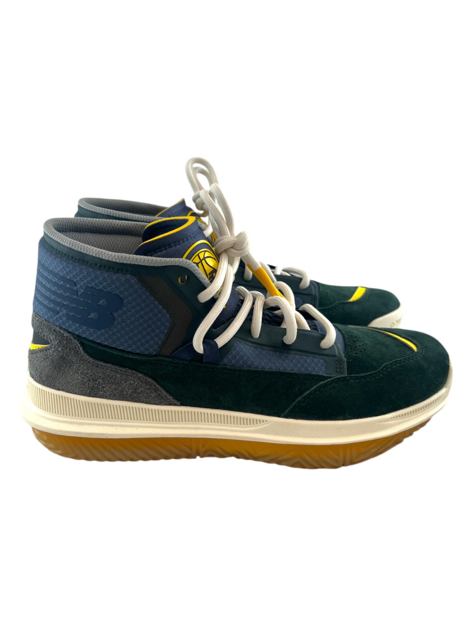 New Balance New Balance Kawhi Leonard Hi Top Men's Sz 10 Green/Blue Size US 10 / EU 43 - 4 Thumbnail