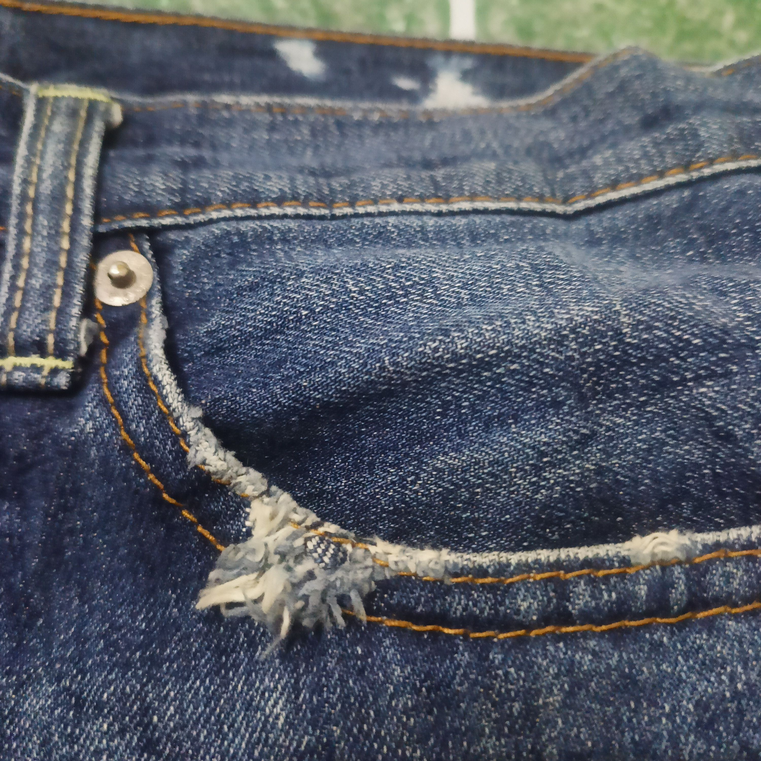 If Six Was Nine Rare Double Dog Distressed Denim Japan jeans Size US 32 / EU 48 - 7 Thumbnail