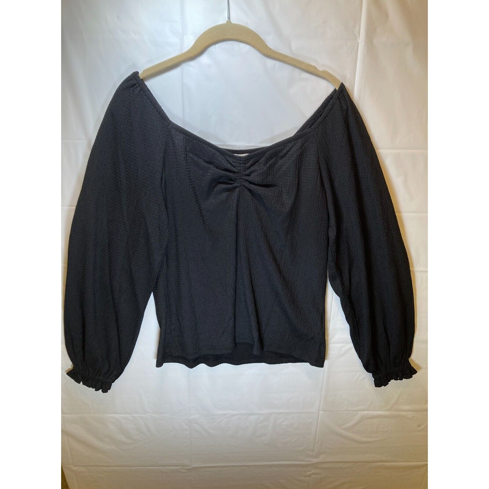 Michael Kors Michael Kors Women's Rouched Puff Sleeve Top Petite Large Size L / US 10 / IT 46 - 2 Thumbnail