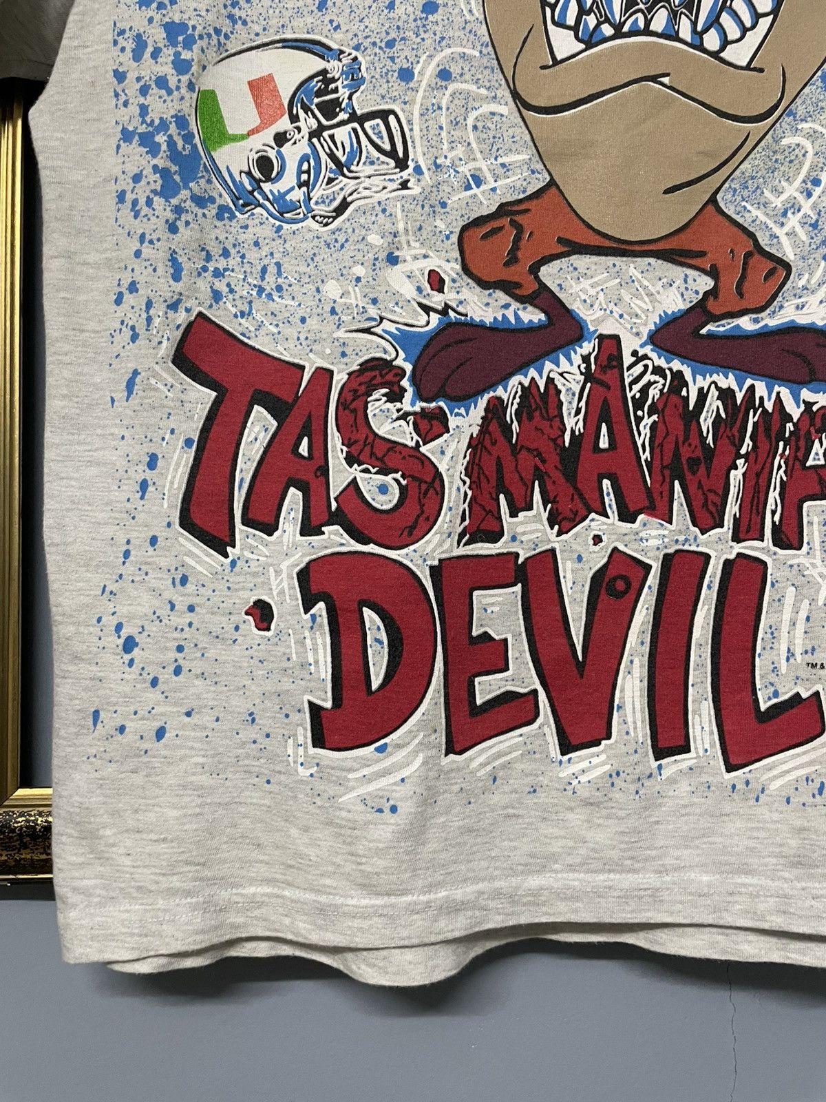 Vintage Vintage 90s Iconic Taz Manian Devil Ovp Pop Culture Tshirt Size US L / EU 52-54 / 3 - 5 Thumbnail