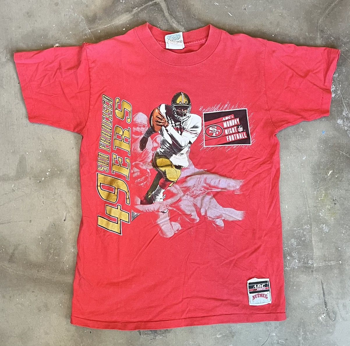 Nutmeg San Francisco 49ers abc Monday night football vintage shirt Size US M / EU 48-50 / 2 - 1 Thumbnail