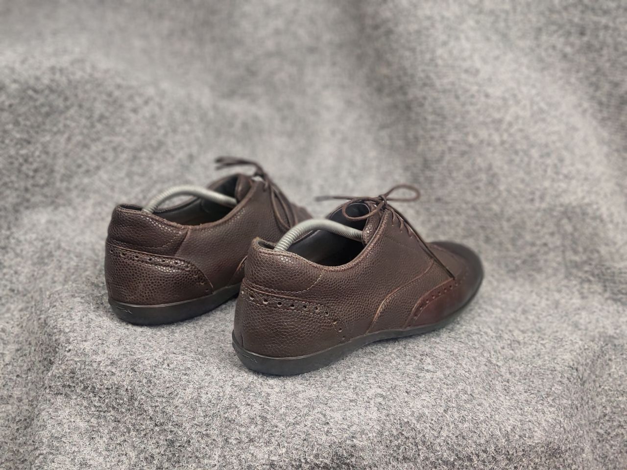 Santoni Santoni Design Brown Leather Low Top Sneakers oxford shoes Size US 8 / EU 41 - 10 Thumbnail