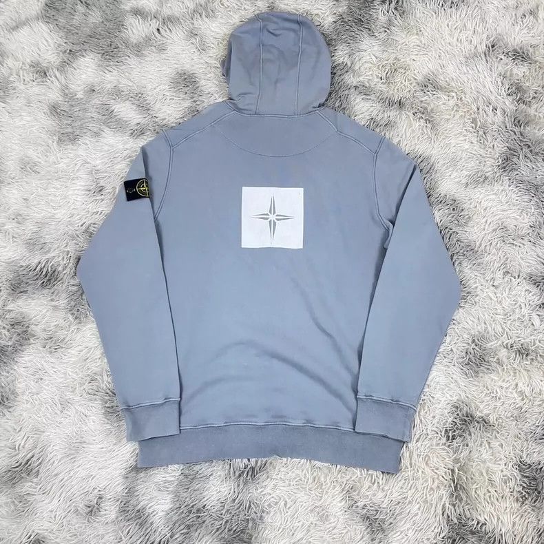 Stone Island Stone Island Blue Hoodie with Drawstrings -2506 Size US XXL / EU 58 / 5 - 2 Thumbnail