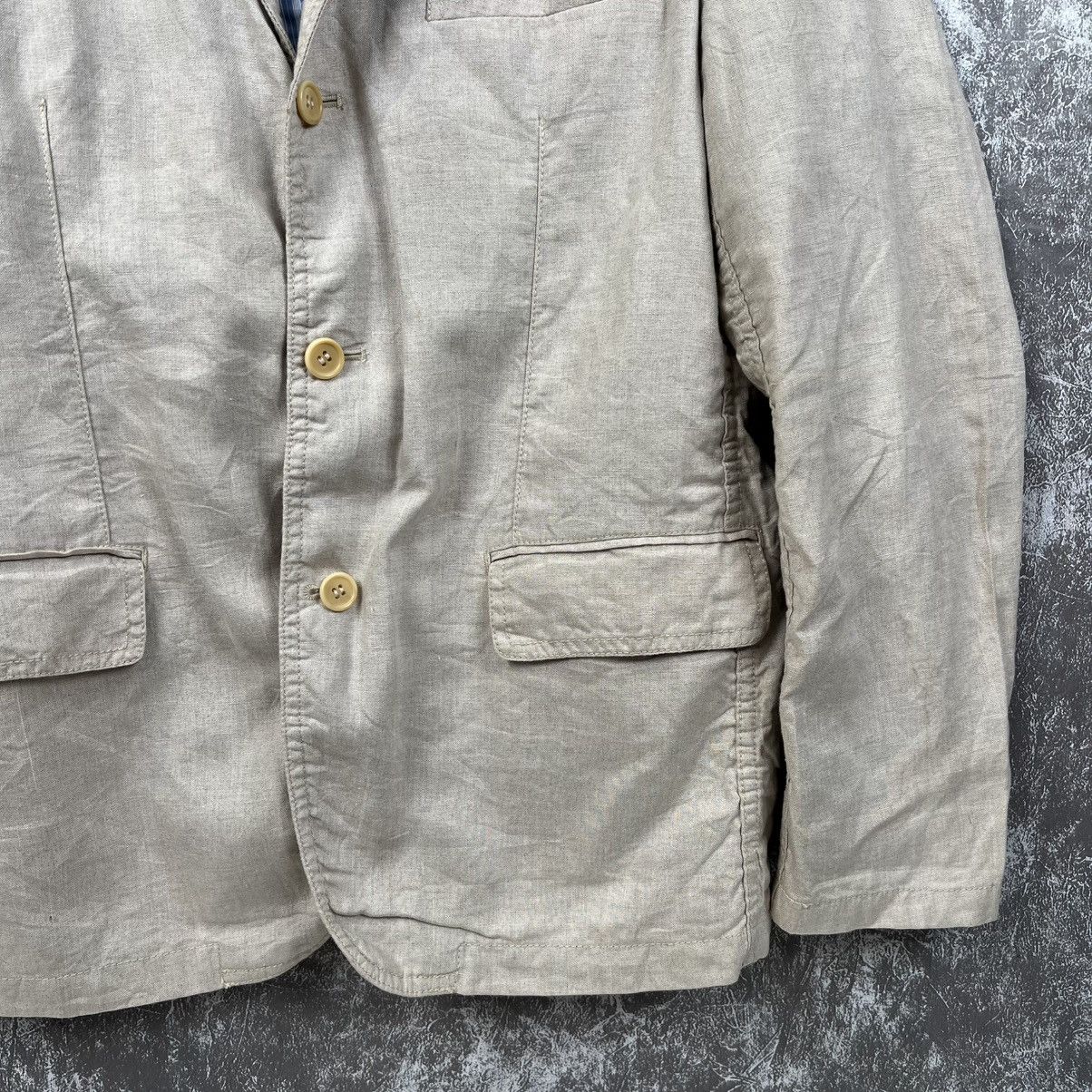 Comme des Garcons Homme Plus Comme des Garçons Homme Linen Blazer - Beige, Japan 🇯🇵 Size 42S - 3 Thumbnail