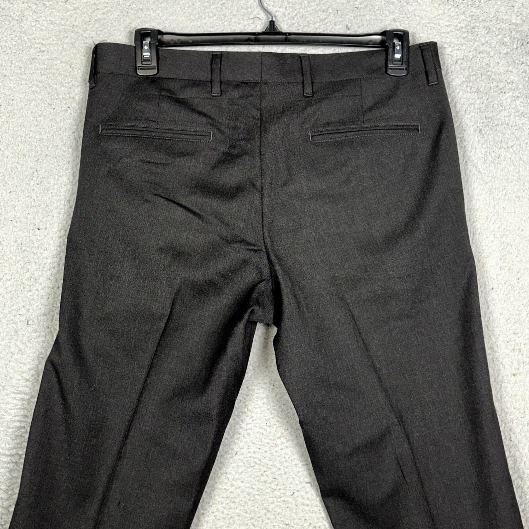 Hugo Boss Hugo Boss Cagan1-US Wool Pants Mens 34R Gray Straight Leg Dress Flat Front EUC Size US 34 / EU 50 - 2 Thumbnail