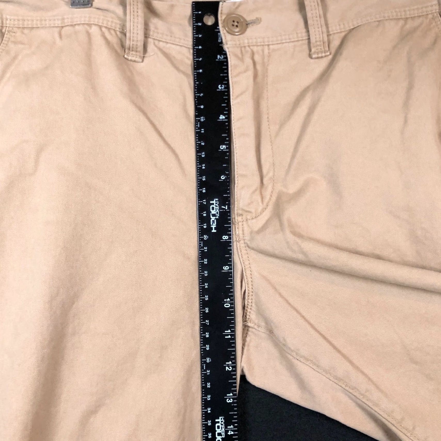 Express Express Pants Tan Mid Rise Slim Fit 36x32 Chino Men Regular Flat Front 100% Cotton Size US 36 / EU 52 - 7 Thumbnail