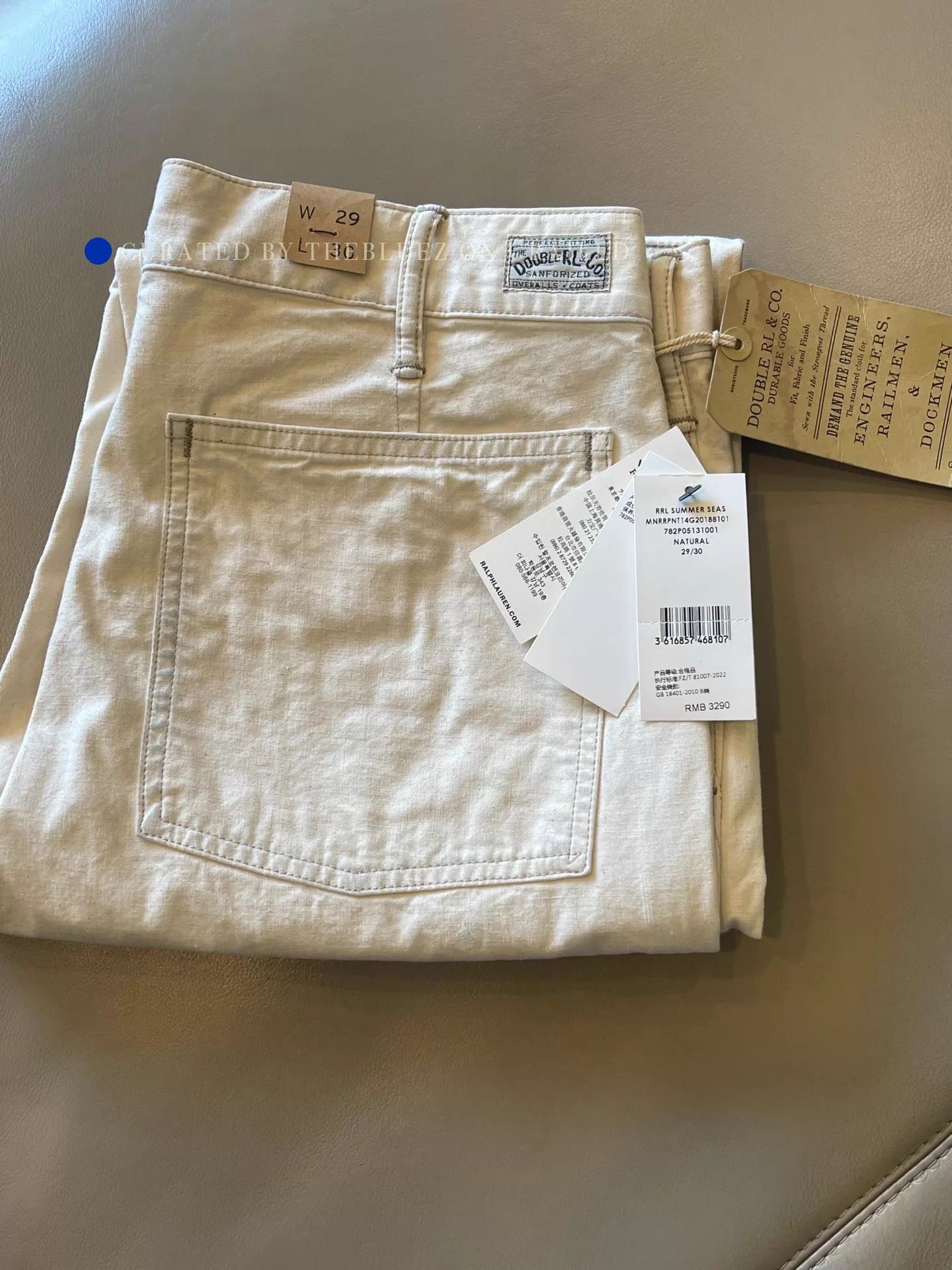 RRL Ralph Lauren Off-White Splatter Casual Pants Size US 30 / EU 46 - 1 Thumbnail