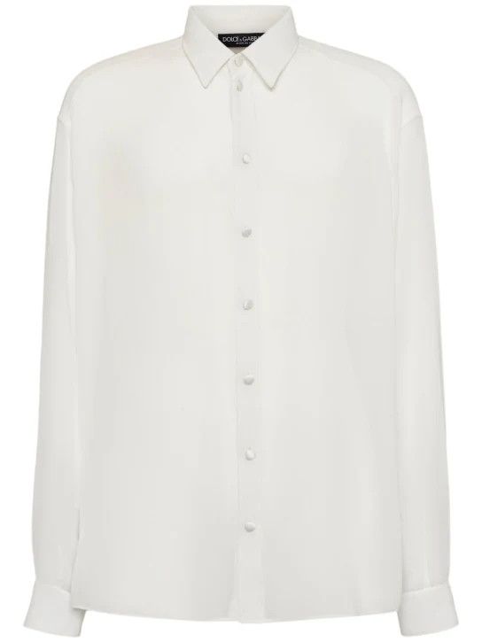 Dolce & Gabbana o1lsvrm0425 Long Sleeves Shirt in White Size US L / EU 52-54 / 3 - 1 Thumbnail
